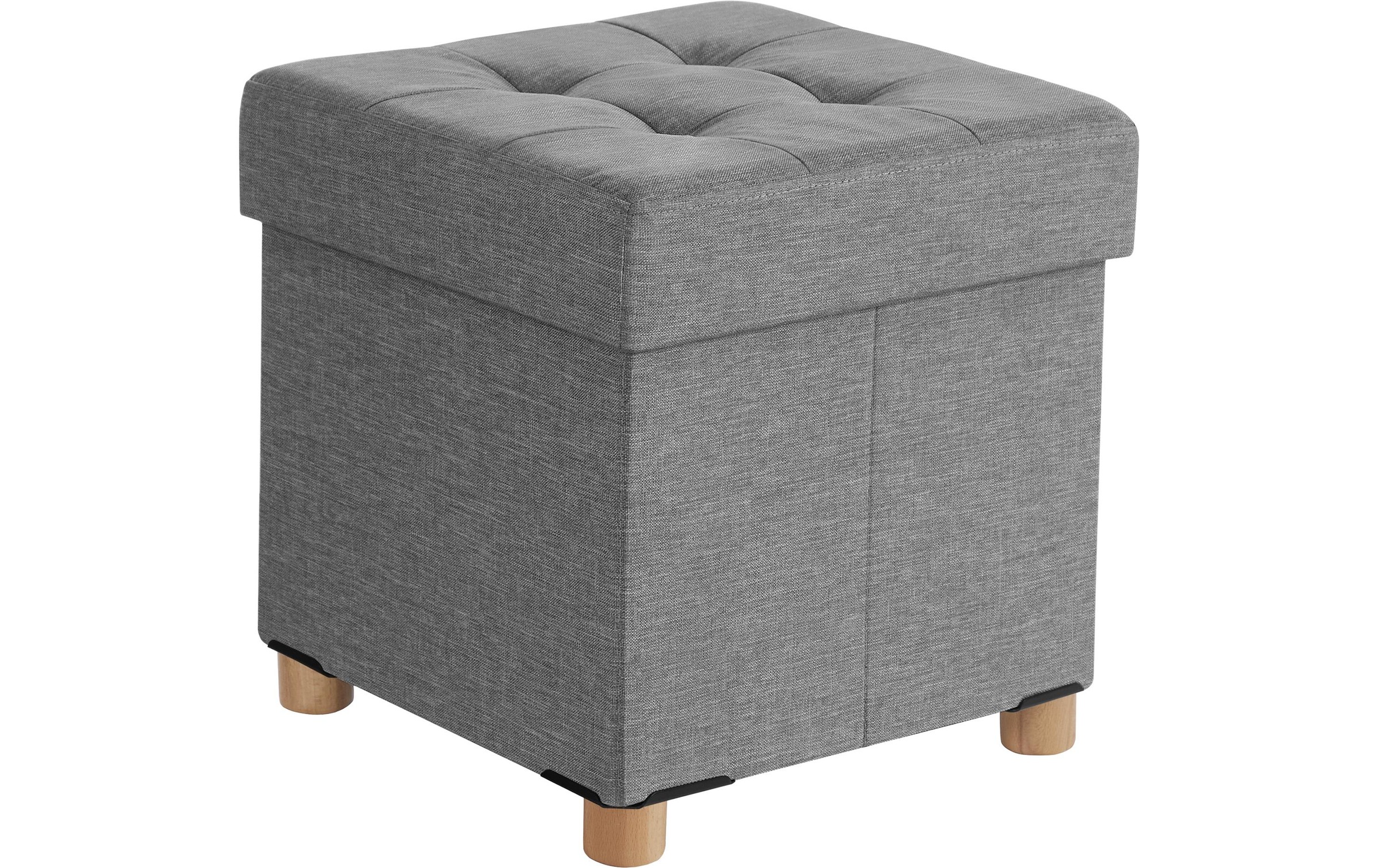 SONGMICS Hocker »mit Stauraum, Hellgrau«
