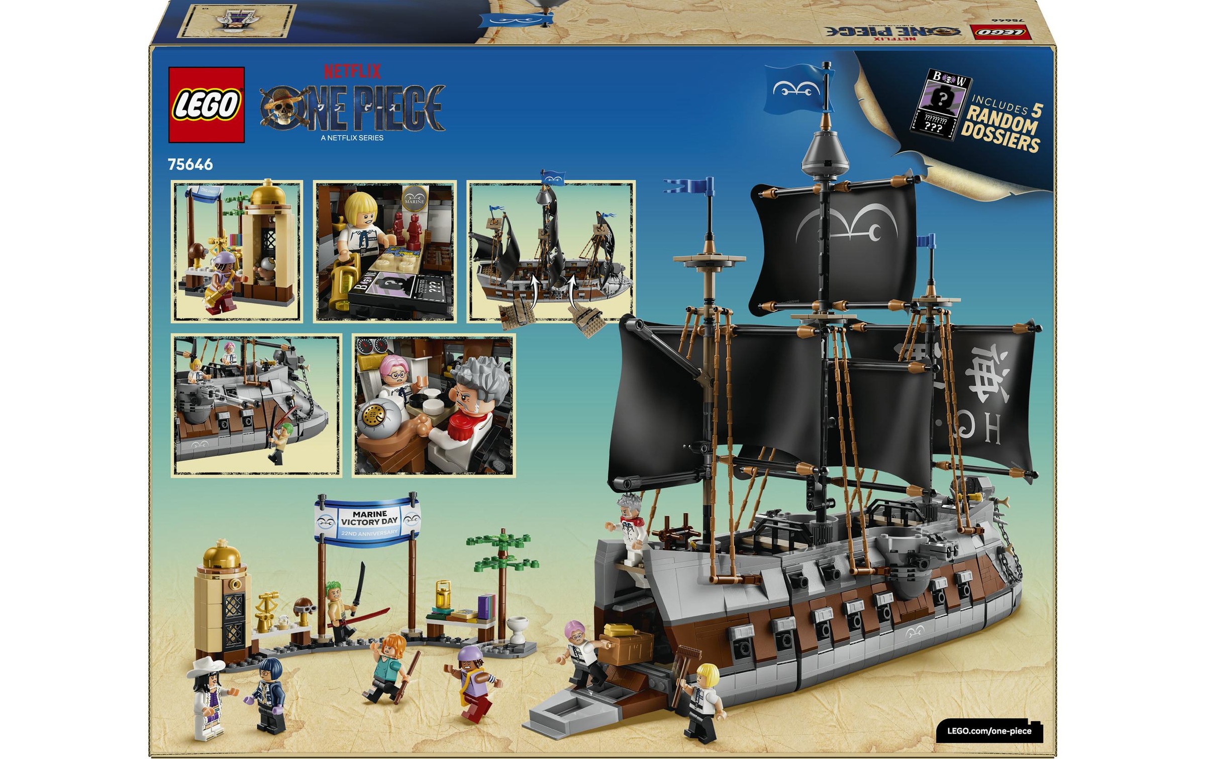 LEGO® Konstruktionsspielsteine »Garps Marineschlachtschiff (75646), LEGO ONE PIECE« Made in Europe