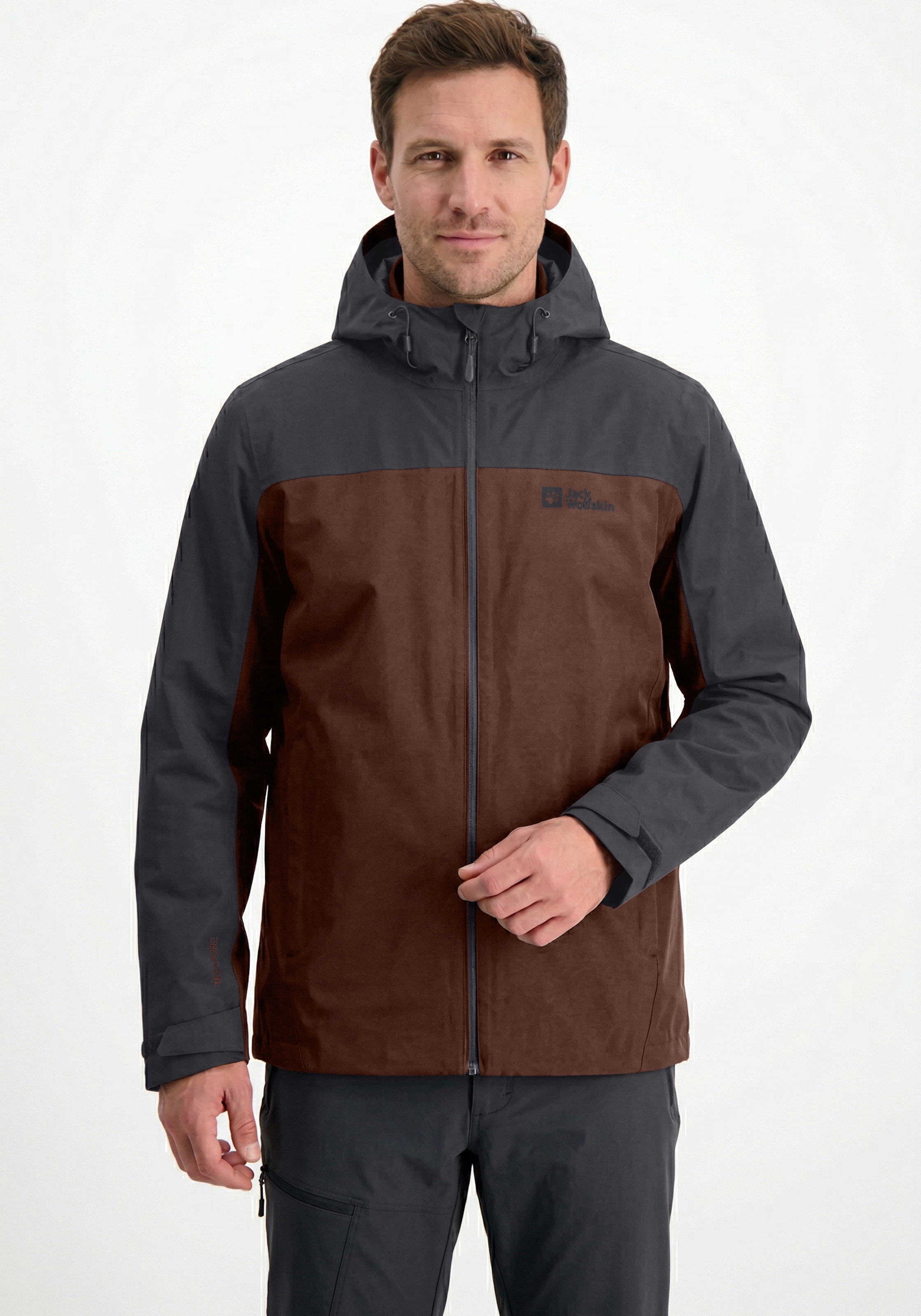 Jack Wolfskin Veste fonctionnelle 3 en 1 »TAUBENBERG 3IN1 JKT M« mit Kapuze 3in1, wasserdicht, winddicht, Übergangsjacke