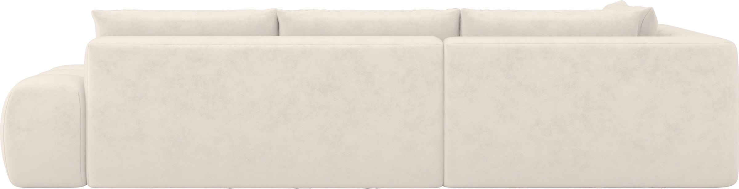INOSIGN Ecksofa »AZITA Designsofa, elegant und bequem L-Form, Bubble-Optik«, lose Rückenkissen, traumhafte Steppung, Masse B/T/H: 352/210/72 cm