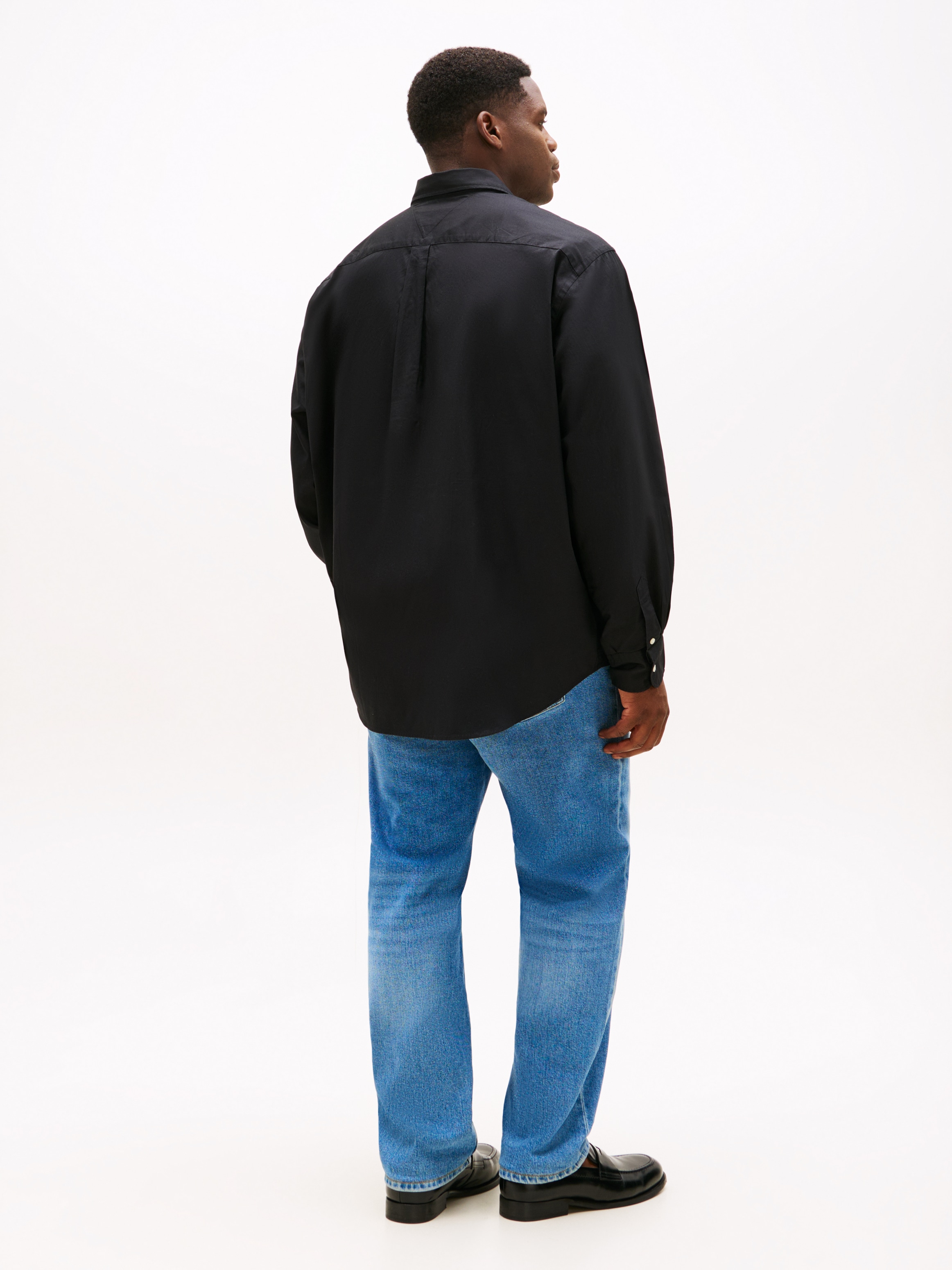 Tommy Hilfiger Big & Tall Langarmhemd »BT-FLEX POPLIN SOLID RF SHIRT-B«, Grosse Grössen