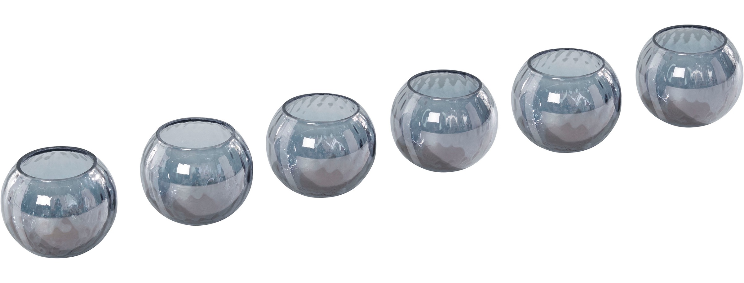 Image of Guido Maria Kretschmer Home&Living Teelichthalter »Olne«, (Set, 6 St.), aus Glas, Höhe ca. 8 cm bei Ackermann Versand Schweiz