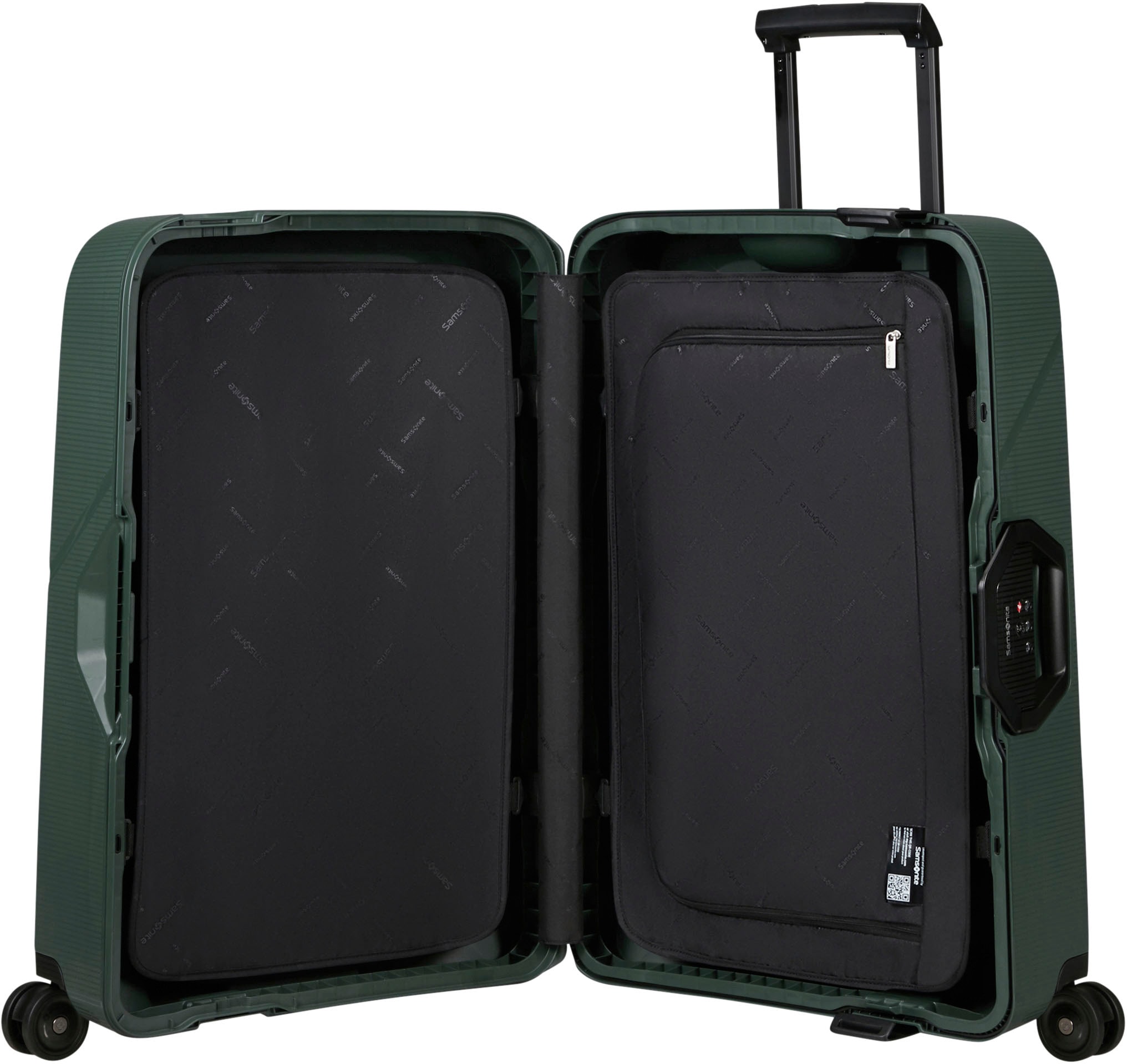 Samsonite Hartschalen-Trolley »MAGNUM ECO, verschiedene Grössen und Farben«, 4 Rollen, Reisekoffer Trolley Aufgabegepäck TSA-Zahlenschloss Made in Europe