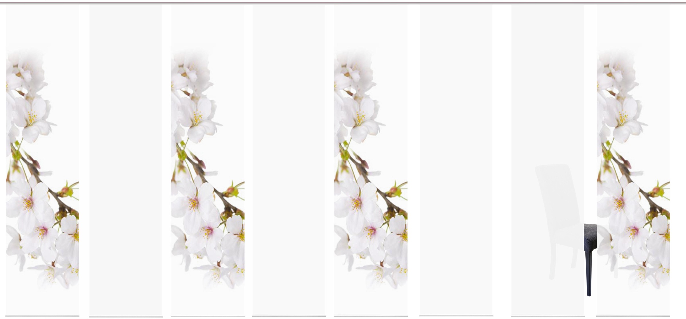 Image of HOME WOHNIDEEN Schiebegardine »KIRANGI 8ER SET«, (8 St.), HxB: 245x60 bei Ackermann Versand Schweiz