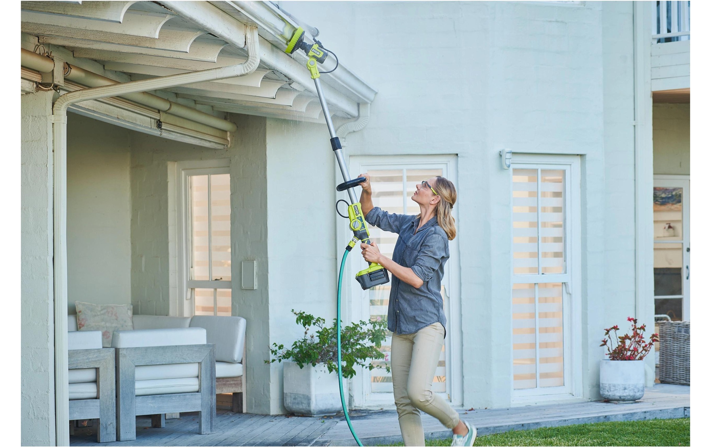 RYOBI Akku-Oberflächenbürste »RYOBI RWTS18-0« Wasserführende Teleskop-Rotationsbürste für Aussenbereiche