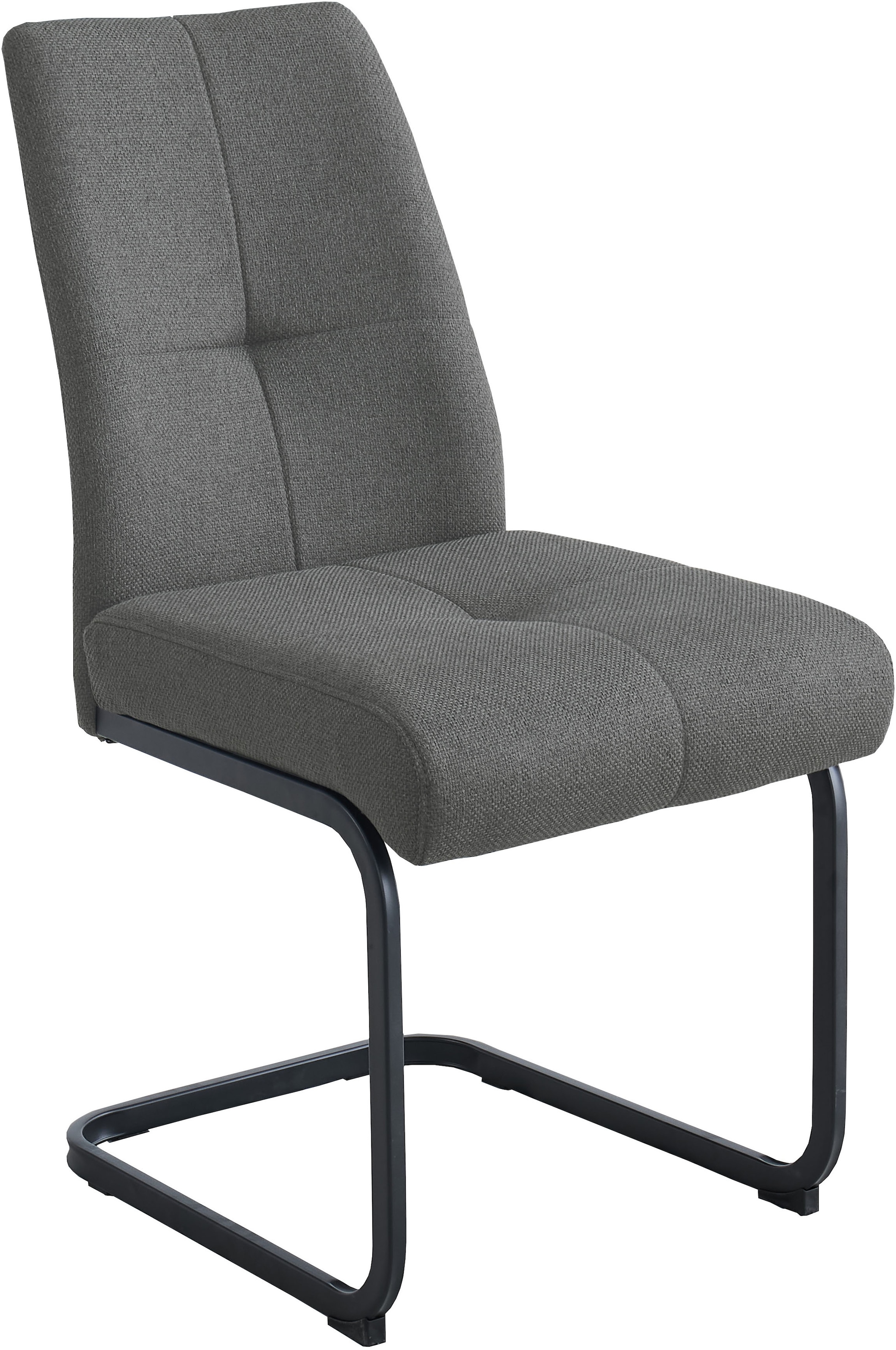 GOODproduct Ensemble de bancs d'angle »Alabama« Ensemble d'épargne, 4 tlg. Sitzgruppe mit Federkern, 2 Freischwingern und Sinterstein-Tisch