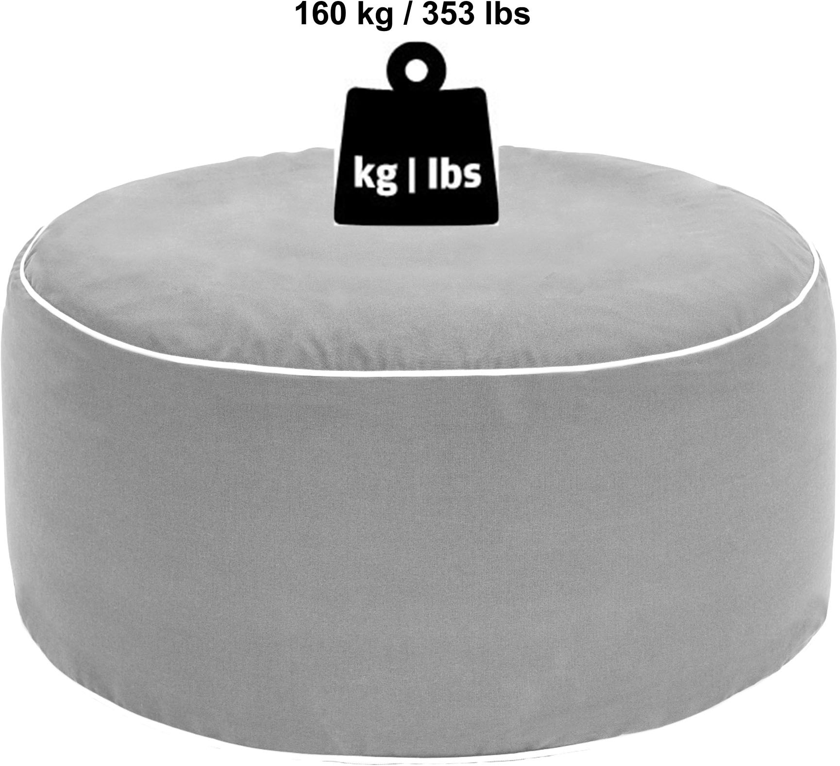 Jahnke Hocker »AIR SIT« 1 Stk. tlg. aufblasbar, Indoor & Outdoor, 80 cm Durchmesser