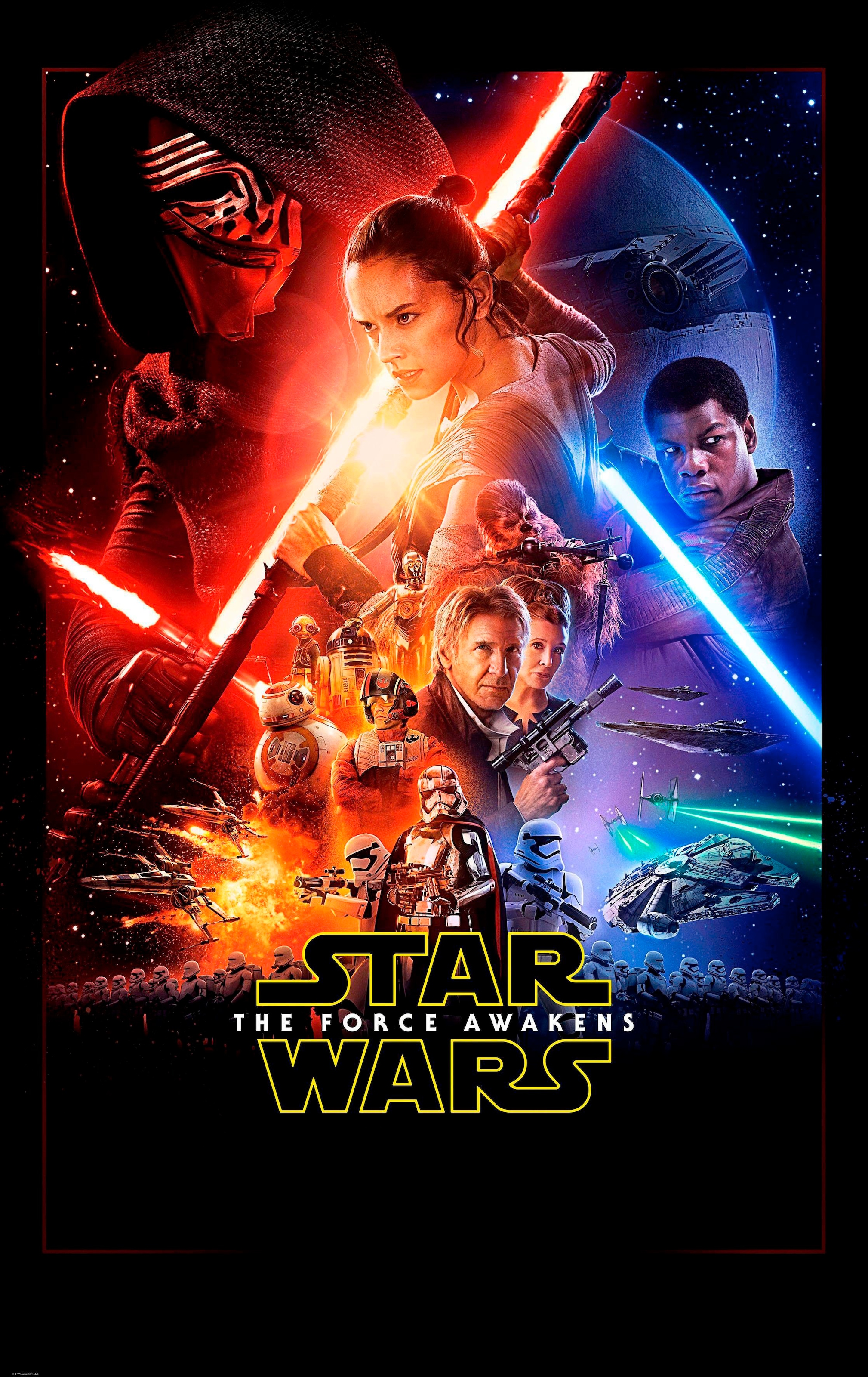 Vliestapete »Star Wars EP7 Official Movie Poster«, 120x200 cm (Breite x Höhe),...
