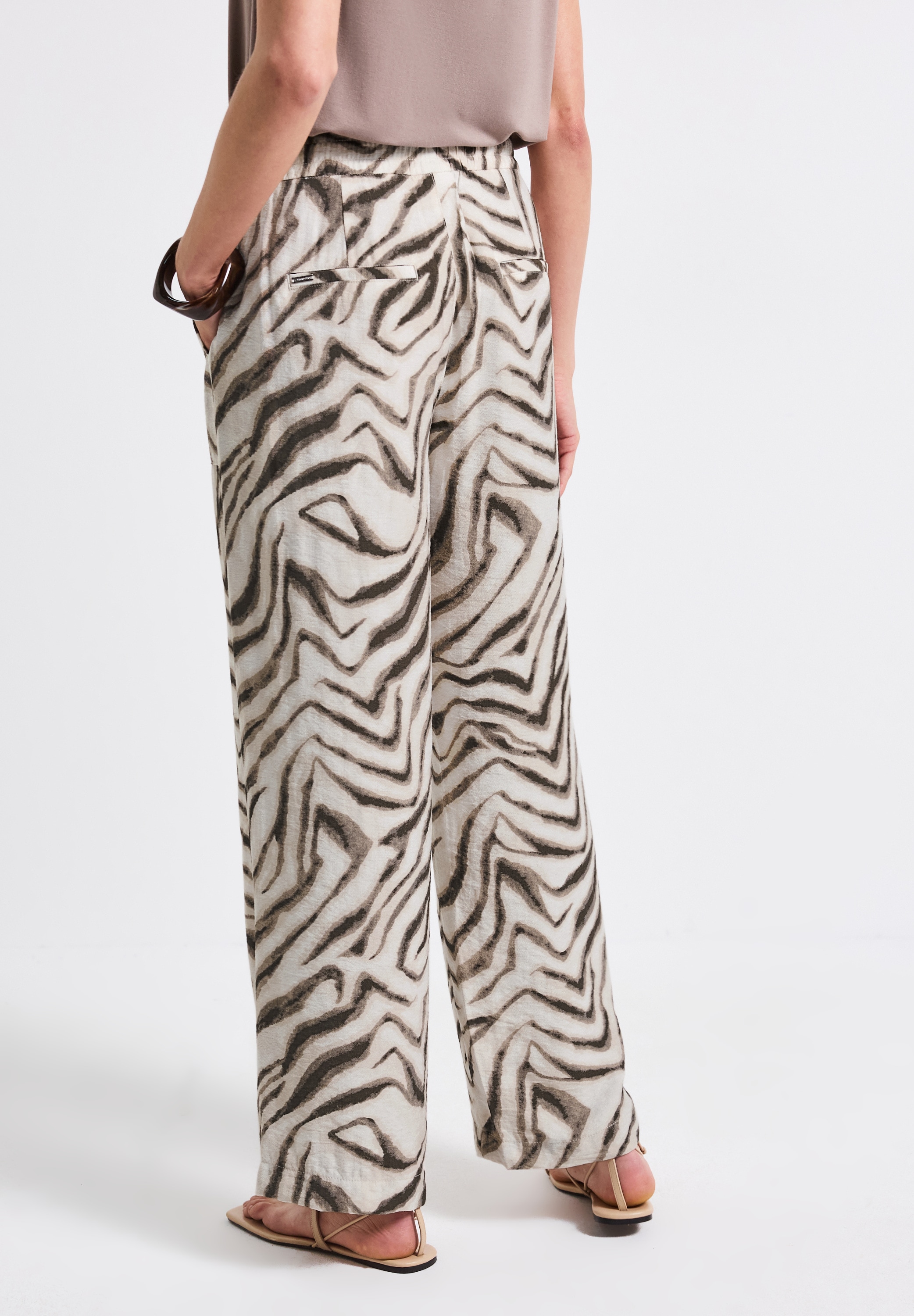 STREET ONE Stoffhose, mit All-Over Print