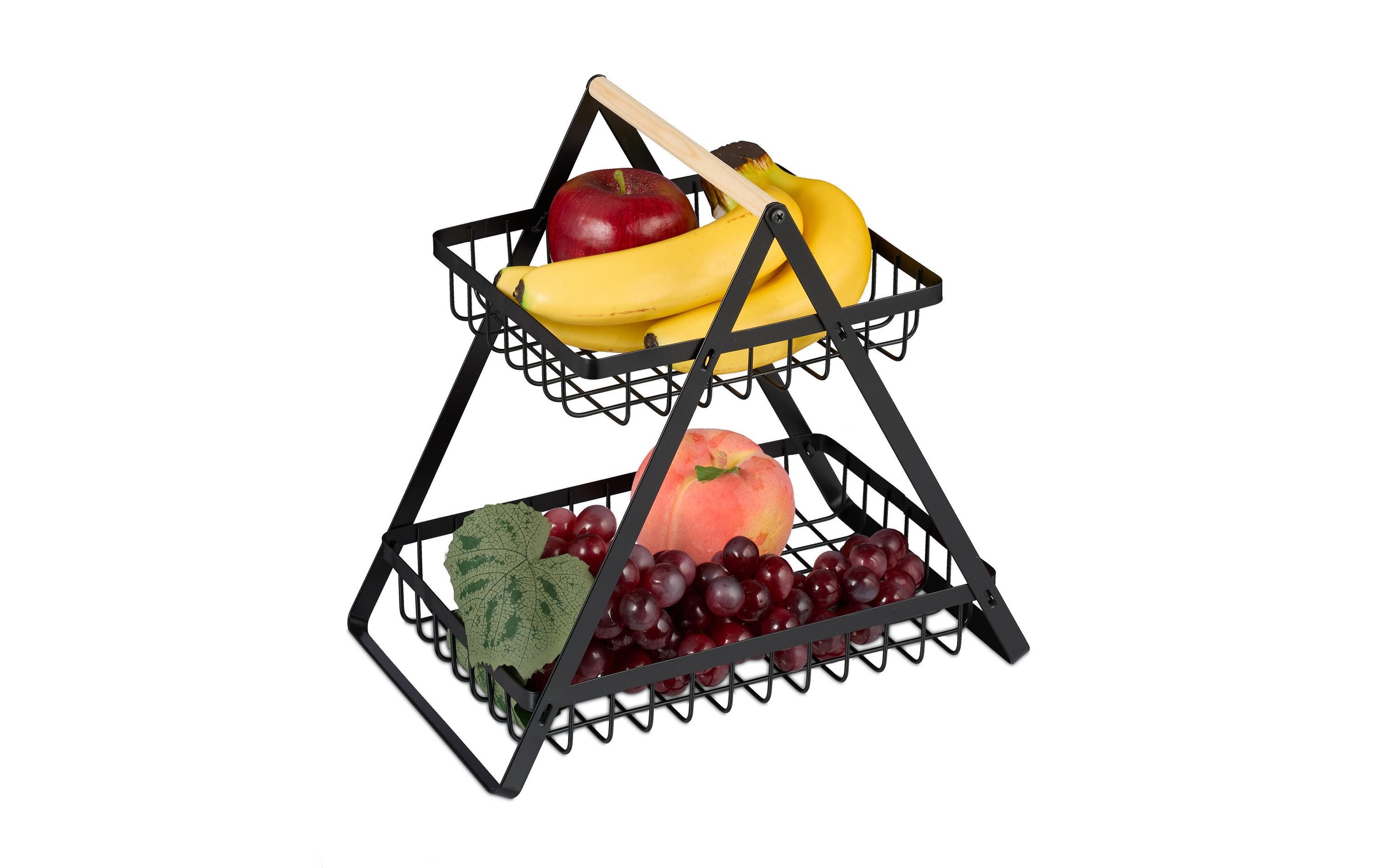 Image of relaxdays Obstschale "2-stöckig" 1 Stk. aus Eisen
