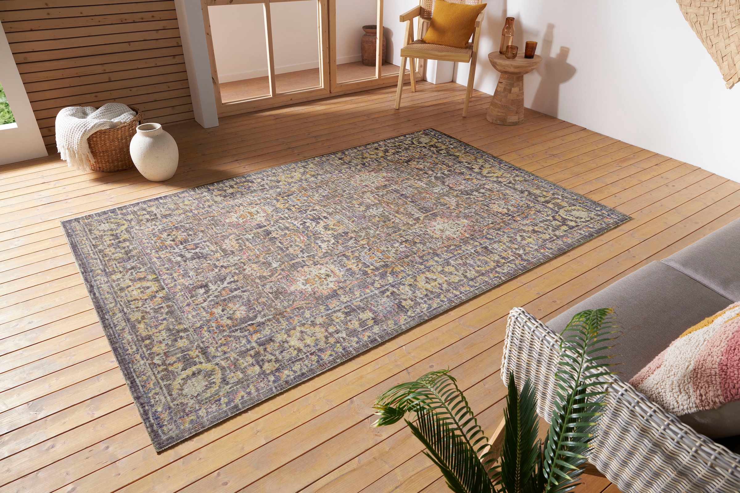Image of HANSE Home Teppich "Luxor" rechteckig 3 mm Höhe In-& Outdoor, Läufer, wetterfest, Balkon, Wohnzimmer, Orient