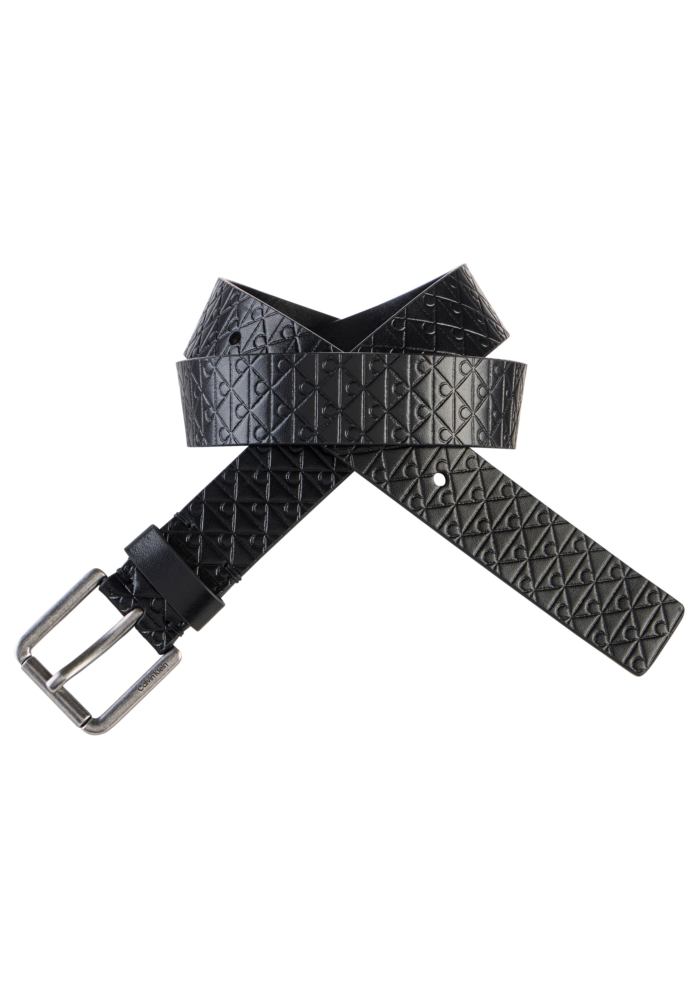 Calvin Klein Ledergürtel »CASUAL ROLLER BUCKLE AOP 35MM« Regular fit und grössenverstellbar