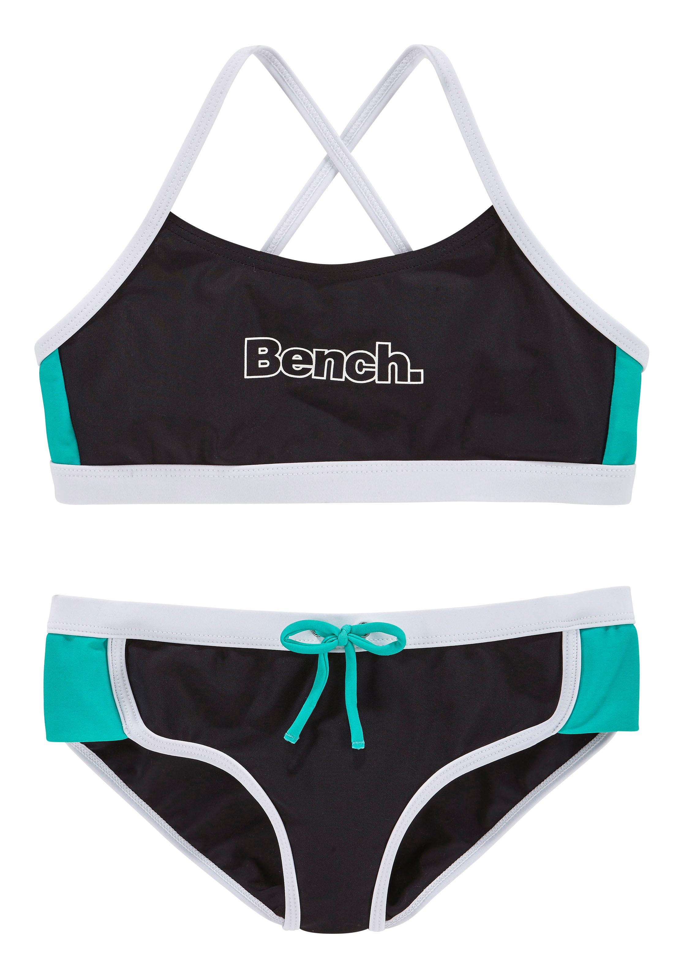 ohne mit Kontrastdetails - Mindestbestellwert bestellen versandkostenfrei Bustier-Bikini, Bench. Modische