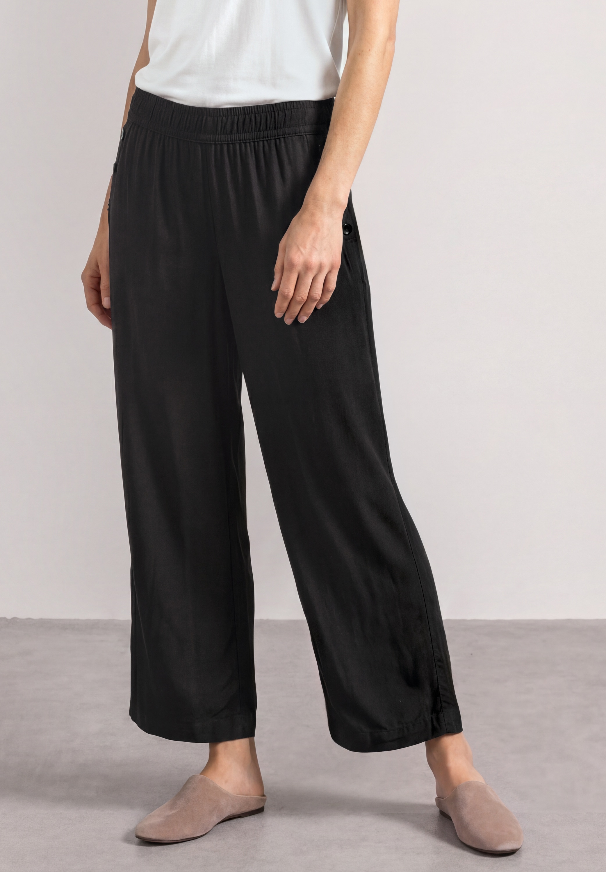 Image of STREET ONE Stoffhose "Style Emee" Sommerhose mit Gummizug im Loose Fit