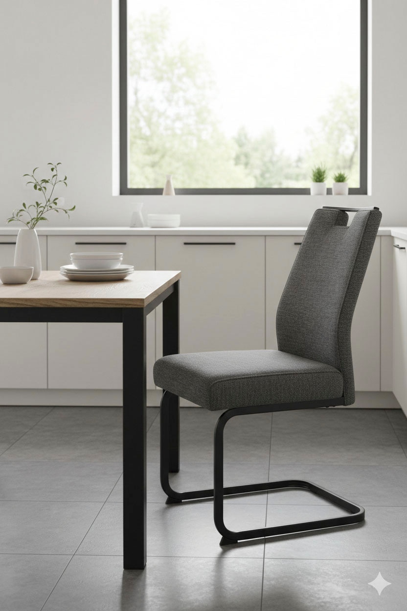 HELA Chaise cantilever »KERTIN« (Ensemble) 1 cuisLargeur d'assise XL, poignée, panier à ressort, charge max. 140kg