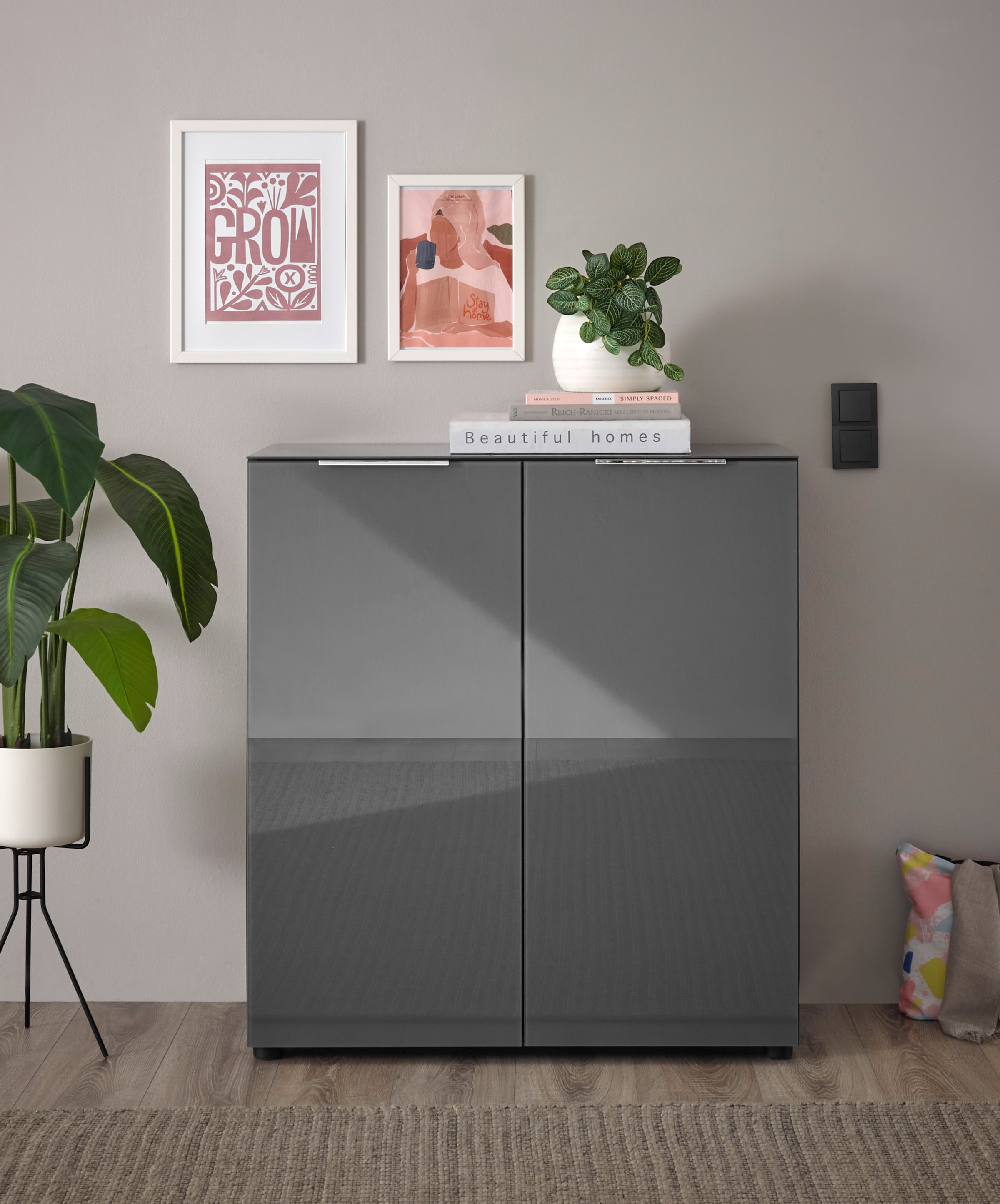 HBZ Commode »Santorin, BxHxT 90x99x40 cm« 1 cuis tlg. Breite 90cm, Softclose für Türen, Melaminbeschichtung