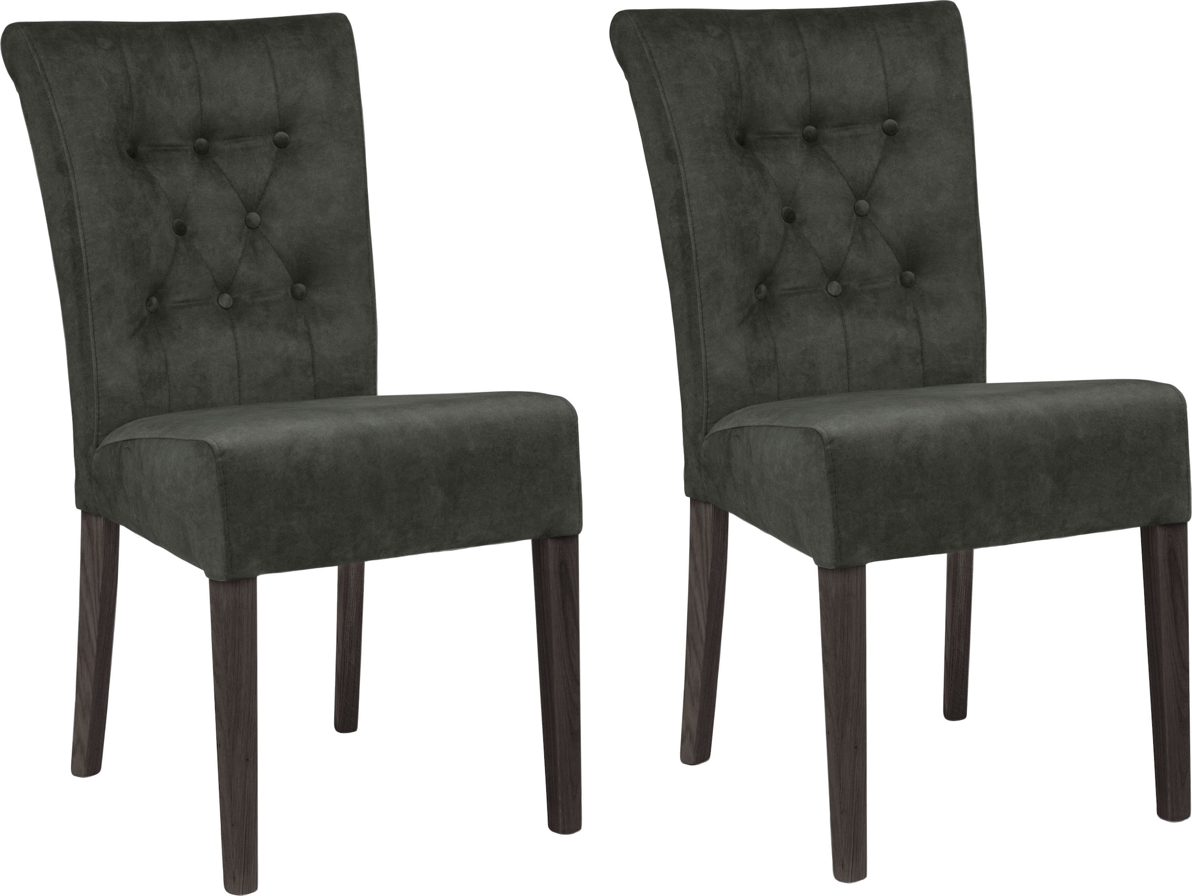 Image of Home affaire Esszimmerstuhl "Queen" (Set) 2 Stk.Polsterstuhl mit Knopfheftung, 2er, 4er oder 6er Set