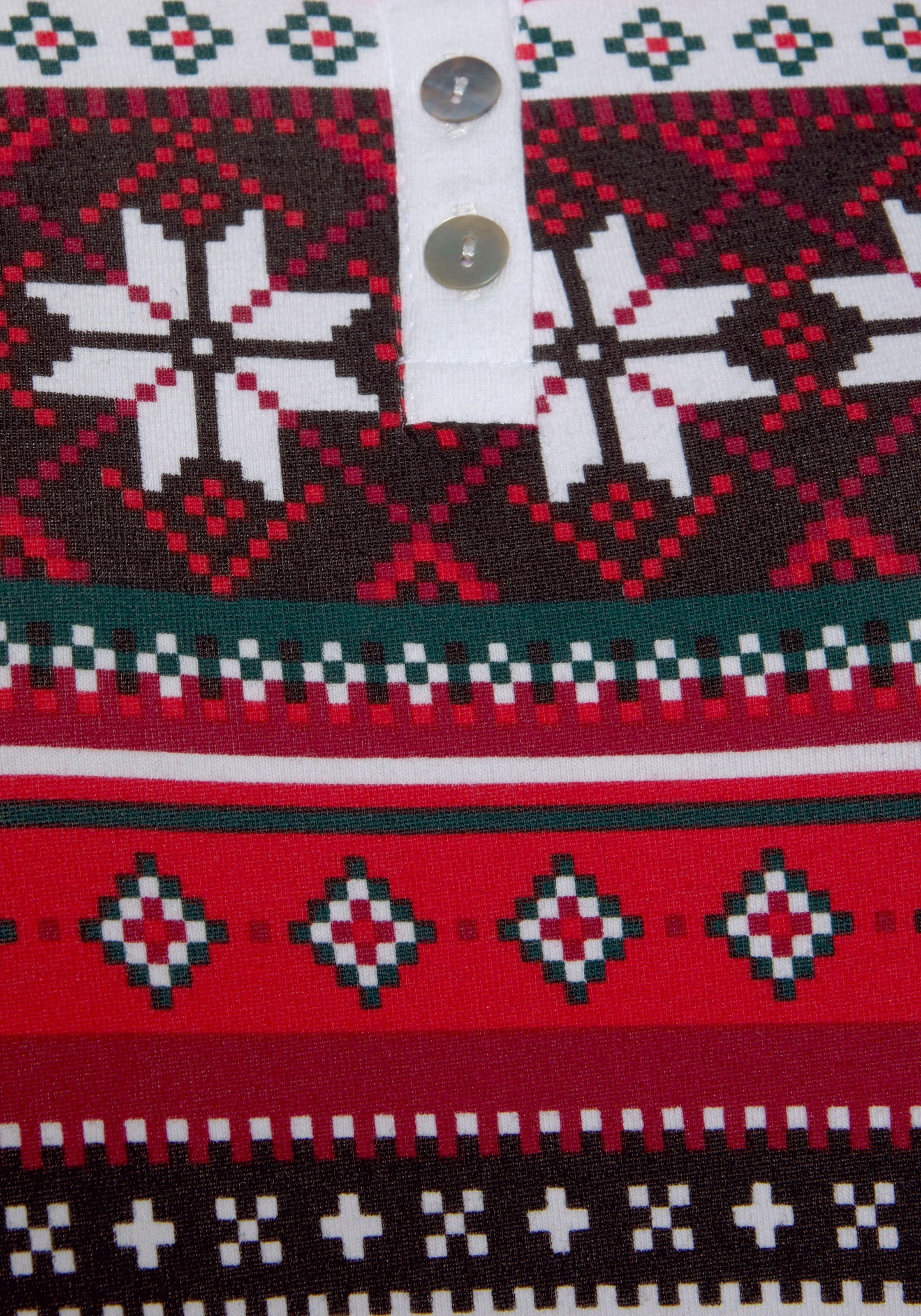 ♕ LASCANA Pyjama, (2 Stück), mit weihnachtlichem auf versandkostenfrei 1 Muster tlg
