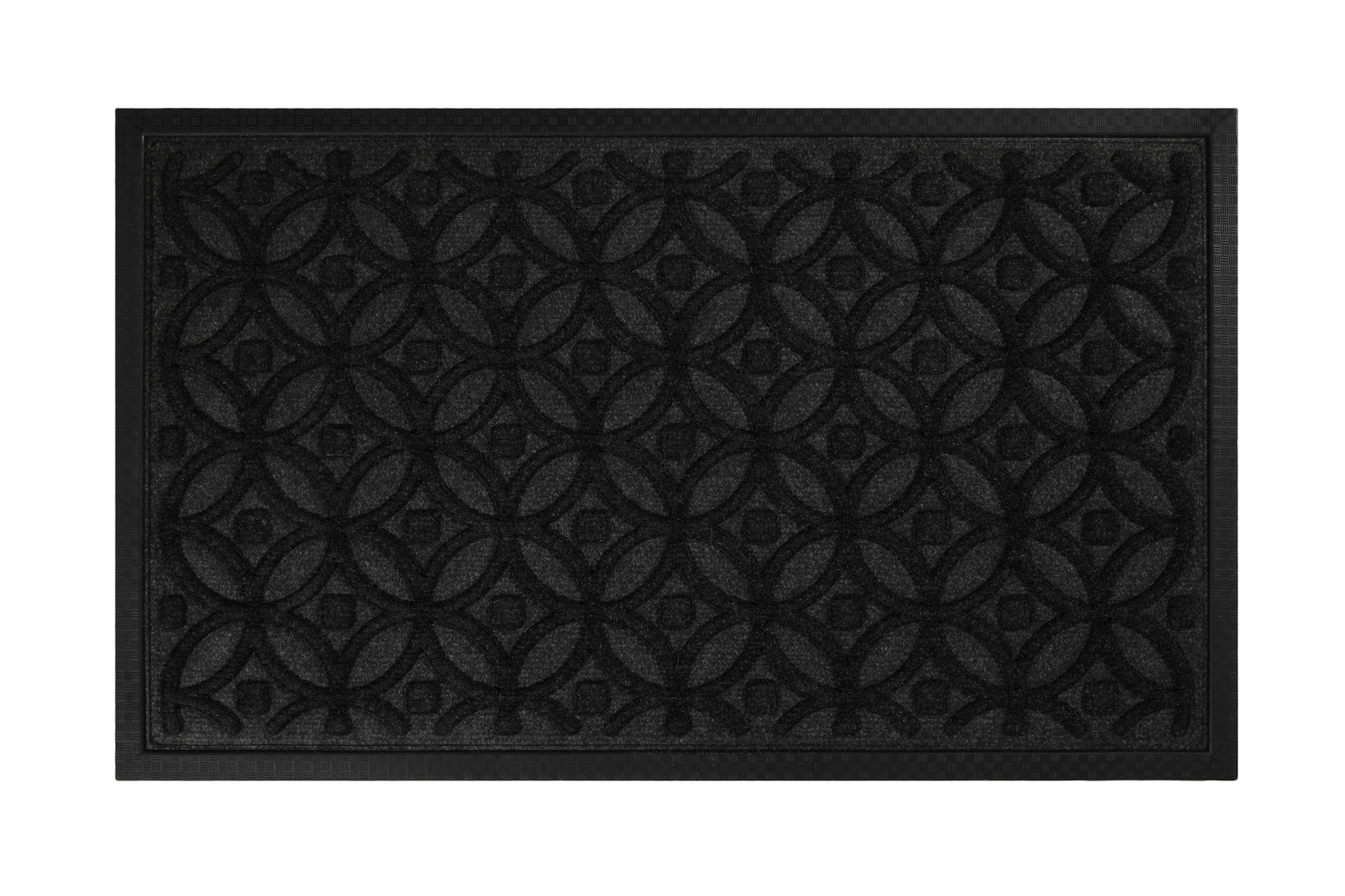 Wecon home Fussmatte »Midnight Mosaic«, rechteckig, 4 mm Höhe, pflegeleicht, rutschfest, Ornamente, Innen & Aussen, Schmutzfangmatte