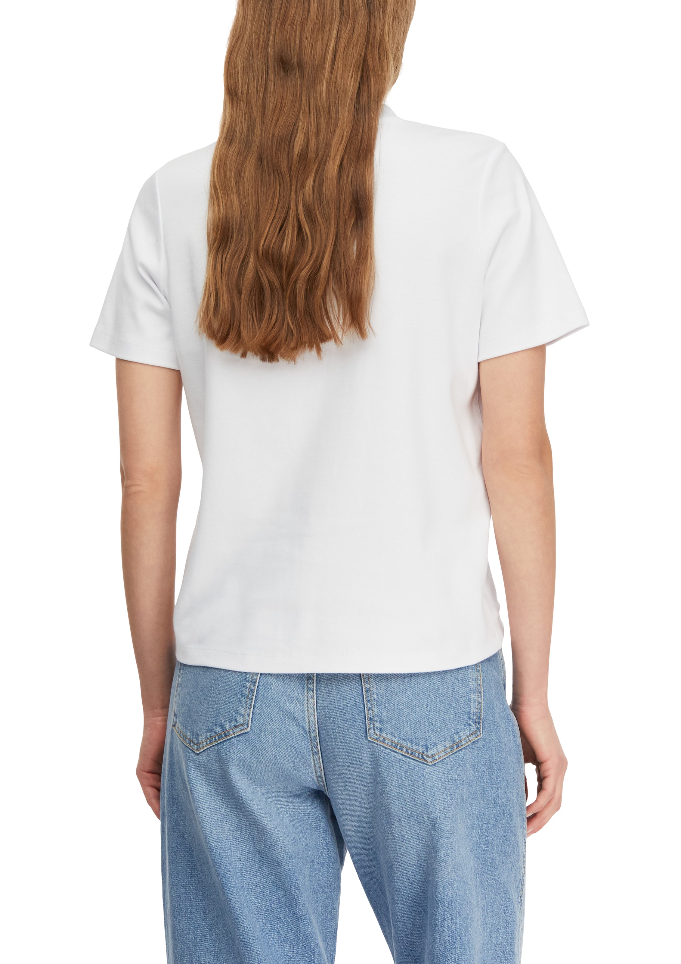 Comma Print-Shirt Sommershirt mit Frontpint