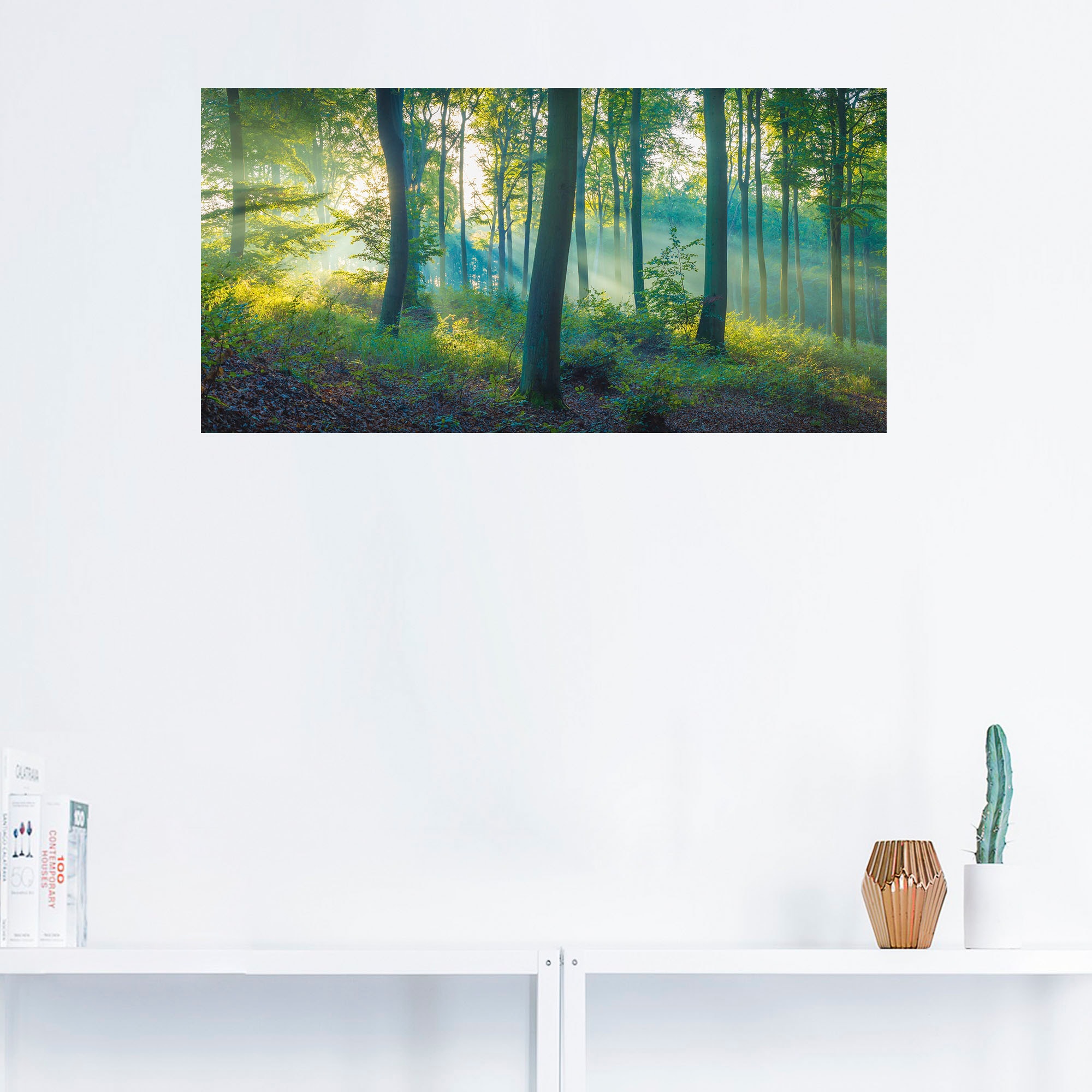 Artland Wandbild »Wald Panorama«, Waldbilder, (1 St.), als Alubild, Outdoorbild, Leinwandbild, Poster, Wandaufkleber