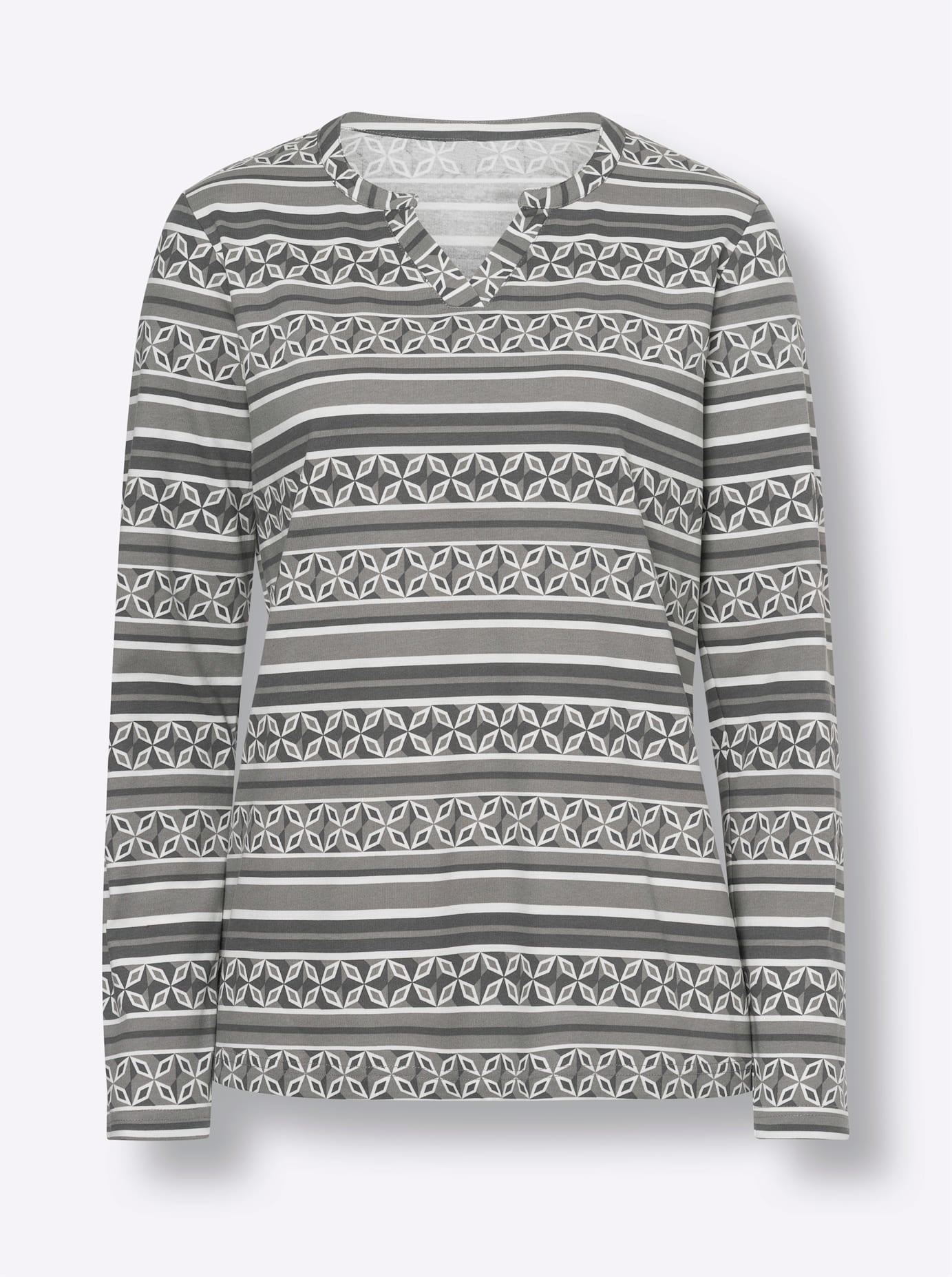 heine T-shirt à manches longues »Druck-Shirt« 1 cuis