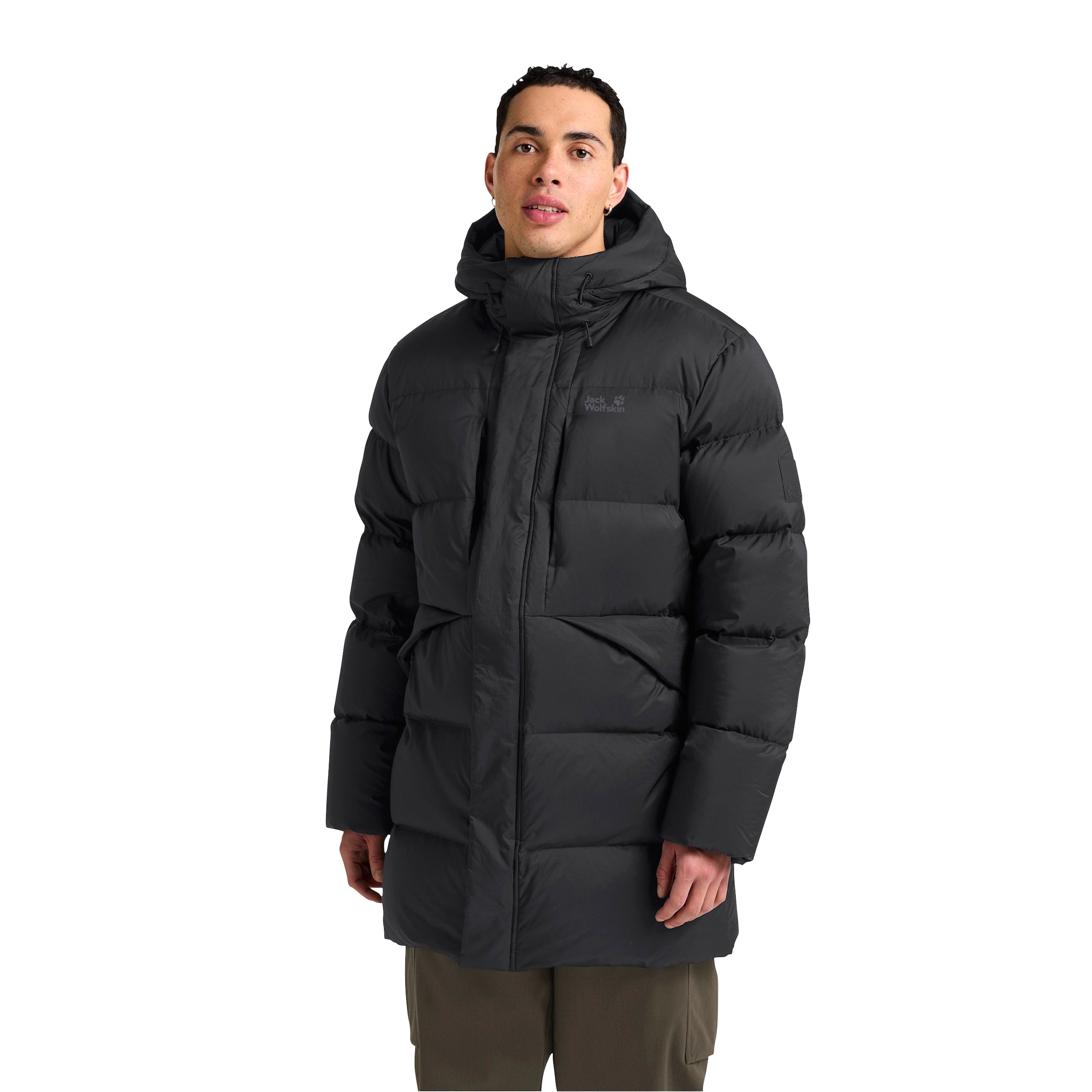 Image of Jack Wolfskin Daunenjacke "ICY HILL COAT" mit Kapuze Wärmend, winddicht, Daunenparka