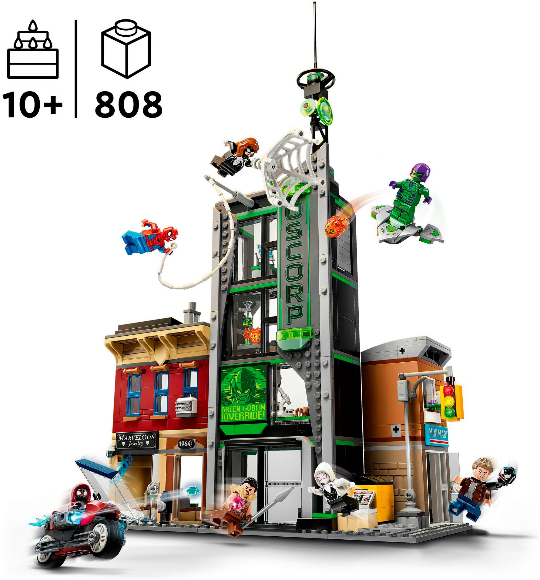 LEGO® Konstruktionsspielsteine »Spider-Man vs. Oscorp (76324), LEGO Super Heroes« Made in Europe