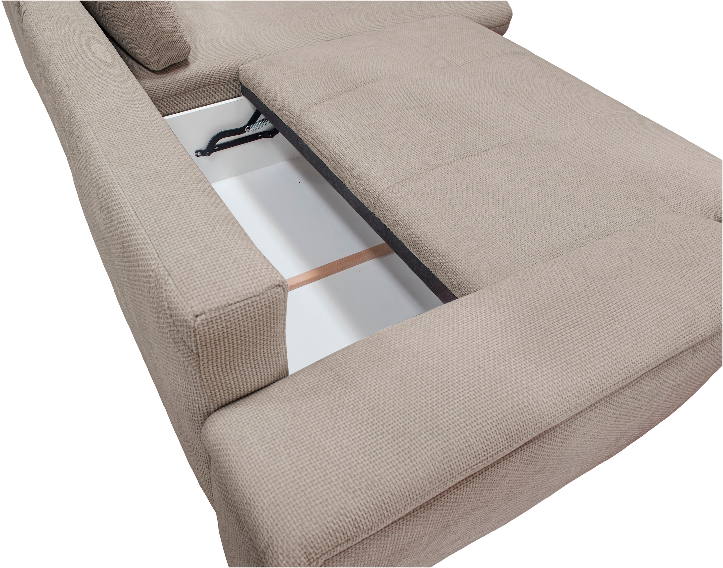 exxpo - sofa fashion Ecksofa »Casa Grande inkl. Bettfunktion, Bettkasten, OTTOs Choice, bequem« L-Form, guter Sitzkomfort, griosse Liegefläche