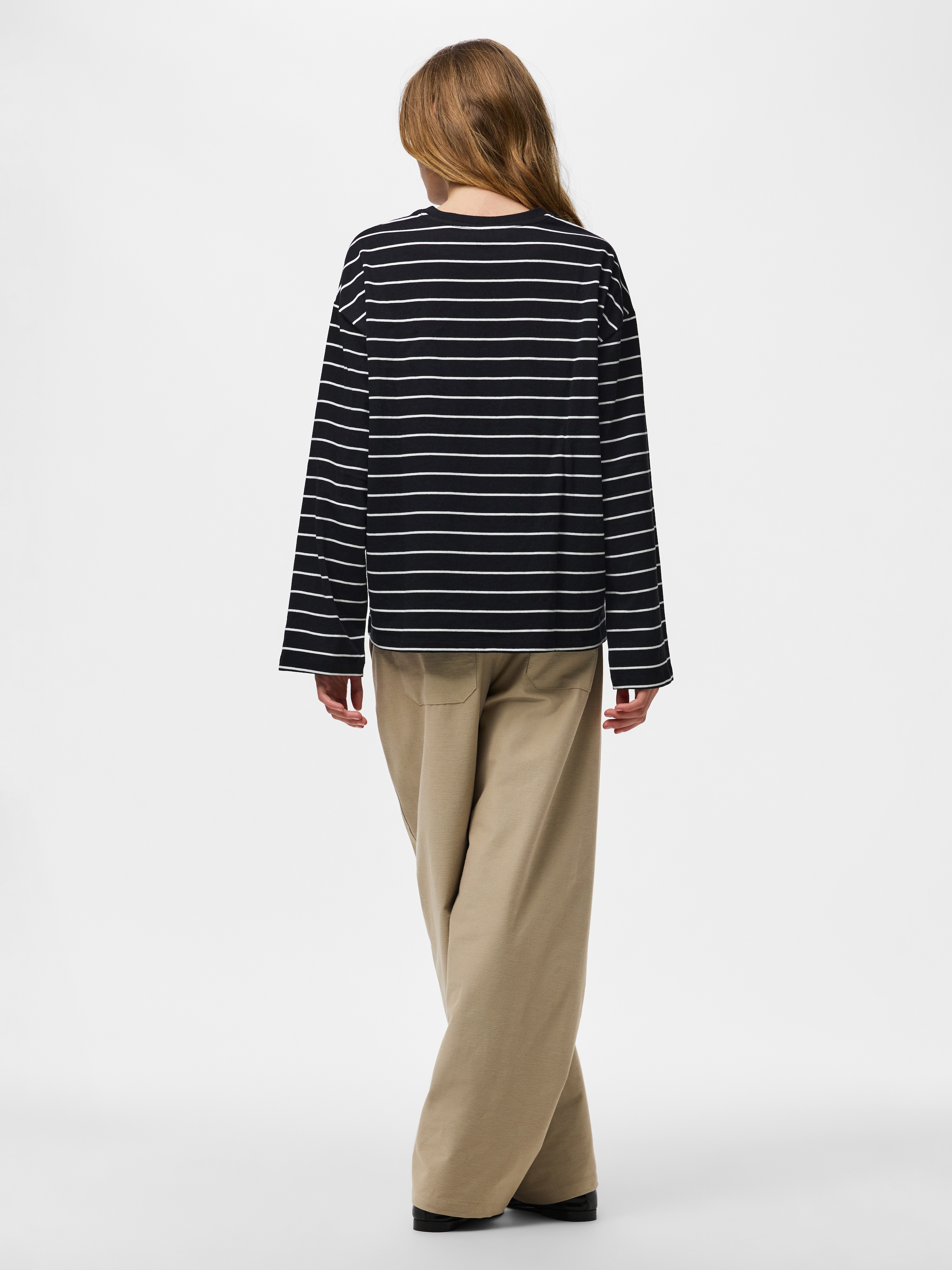 pieces T-shirt à manches longues »PCSADIE LS TOP JRS NOOS« mélange de coton, oversize