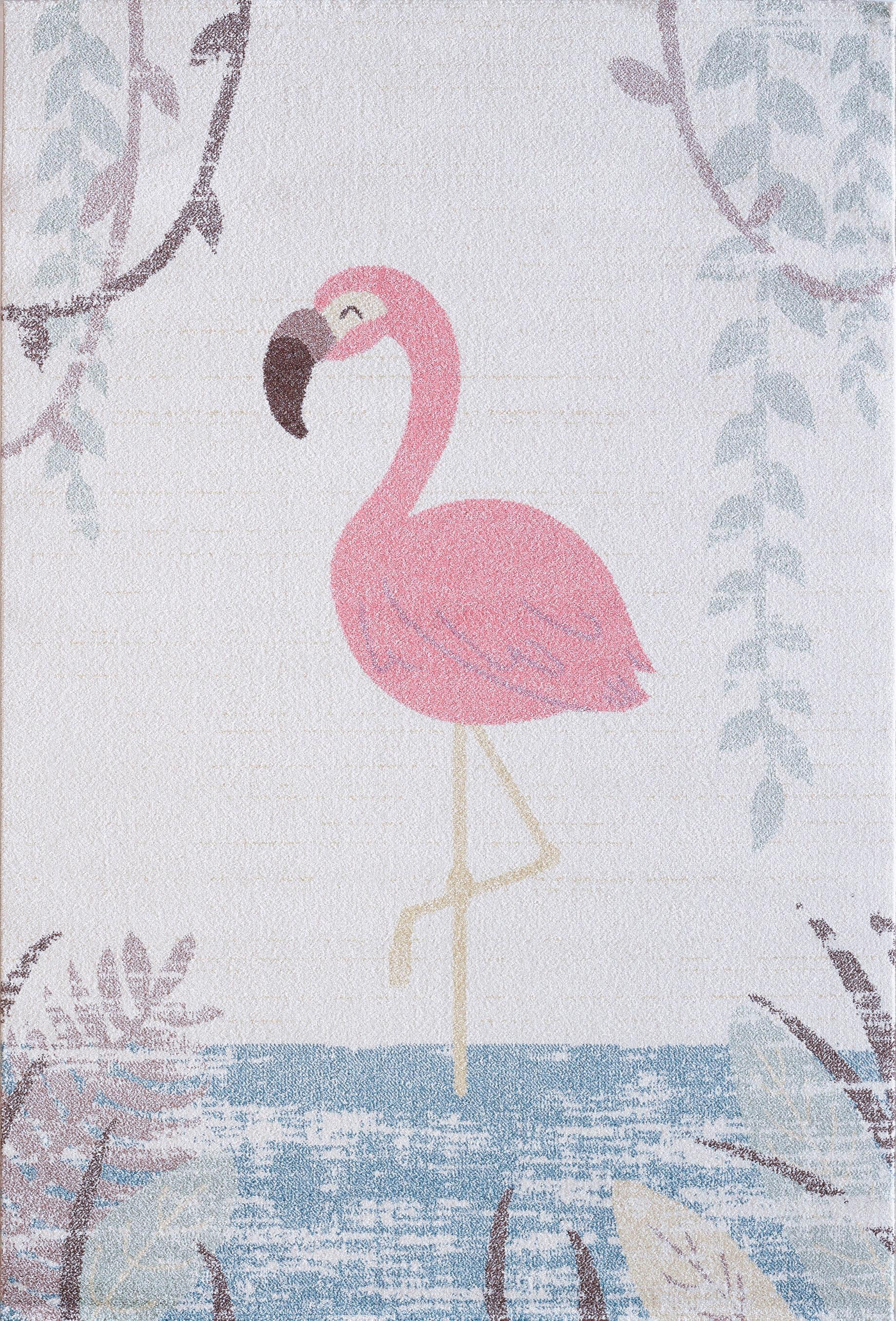 Image of Sanat Kinderteppich »Luna Kids 4610«, rechteckig, 12 mm Höhe, Kinderzimmer, Kurzflor, Flamingo bei Ackermann Versand Schweiz