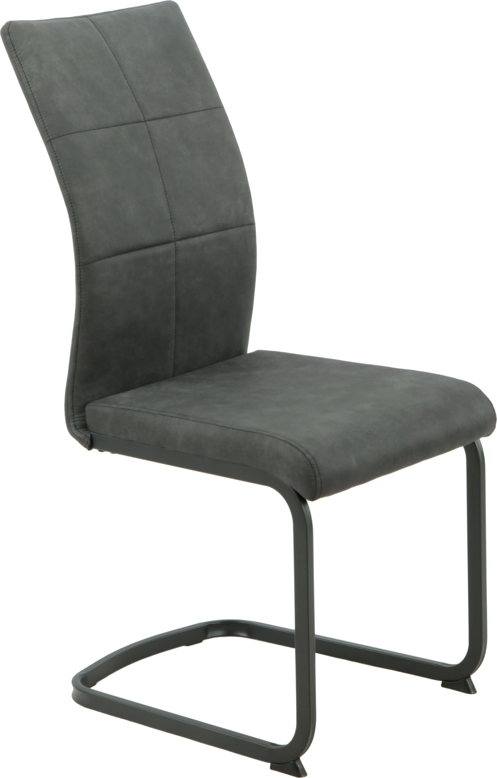 HELA Essgruppe »SPREE« 4 Stk. tlg. Esstisch 140x90 cm mit Dickkante, Microfaserbezug,