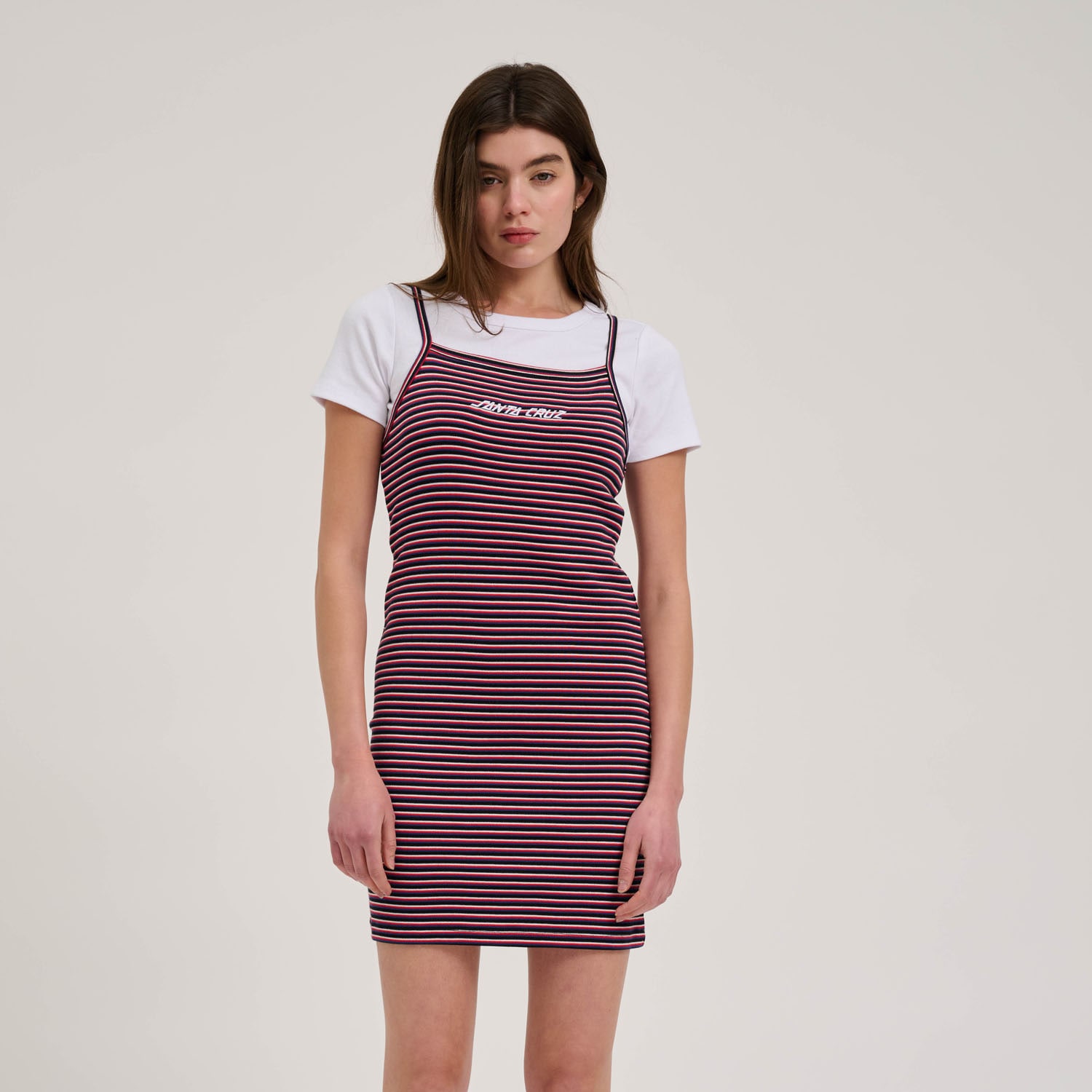 Image of Santa Cruz Trägerkleid "STRIP LOGO EMB DRESS"