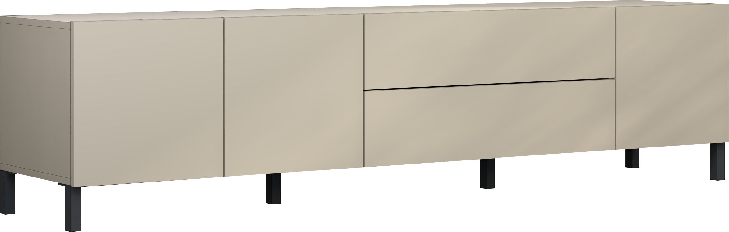 borchardt Möbel "Sophia, Tv-Schrank Breite 190 cm" Metallfüße, grifflose Optik