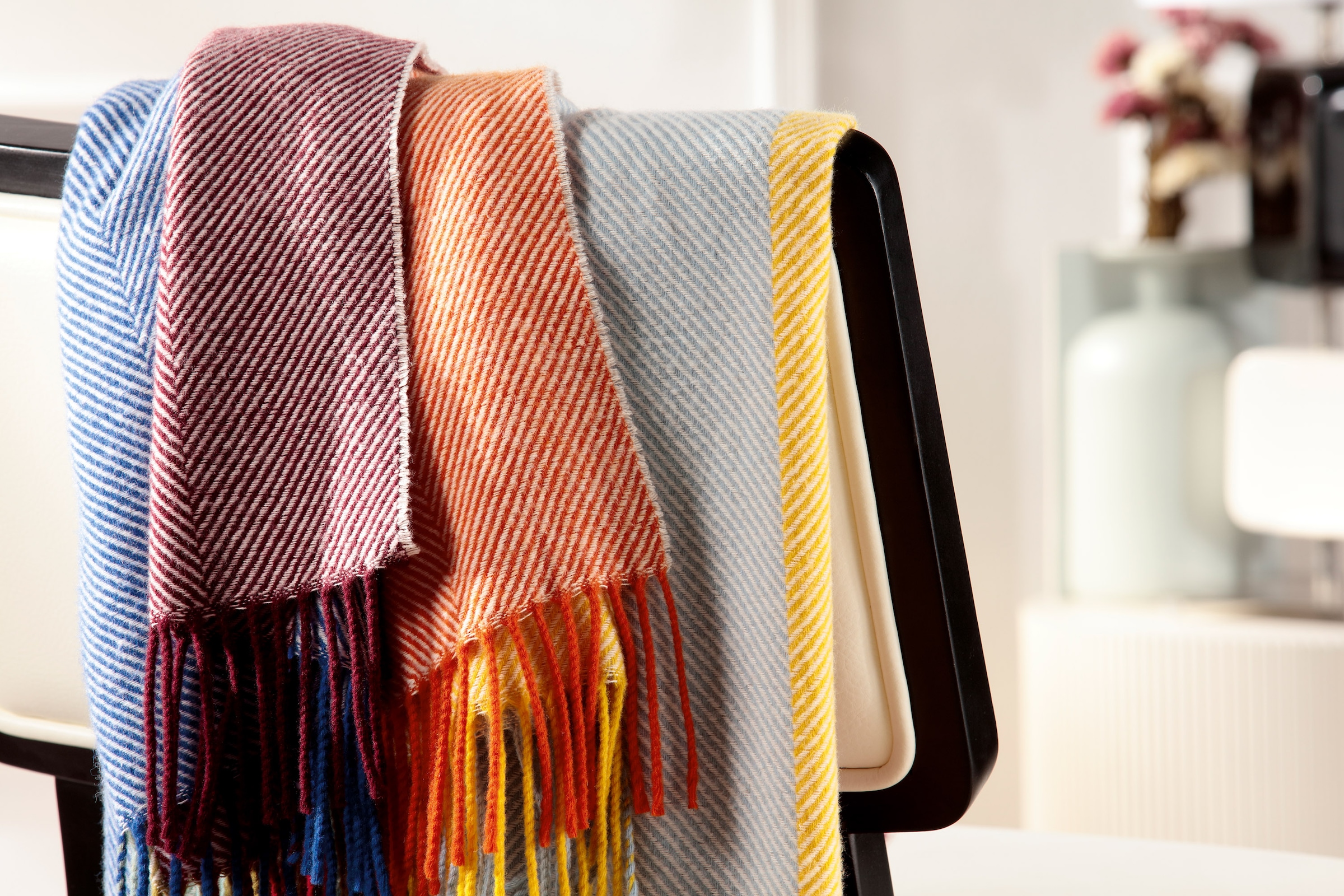 Biederlack Wohndecke »Colour lines« im sommerlichen Streifendessin