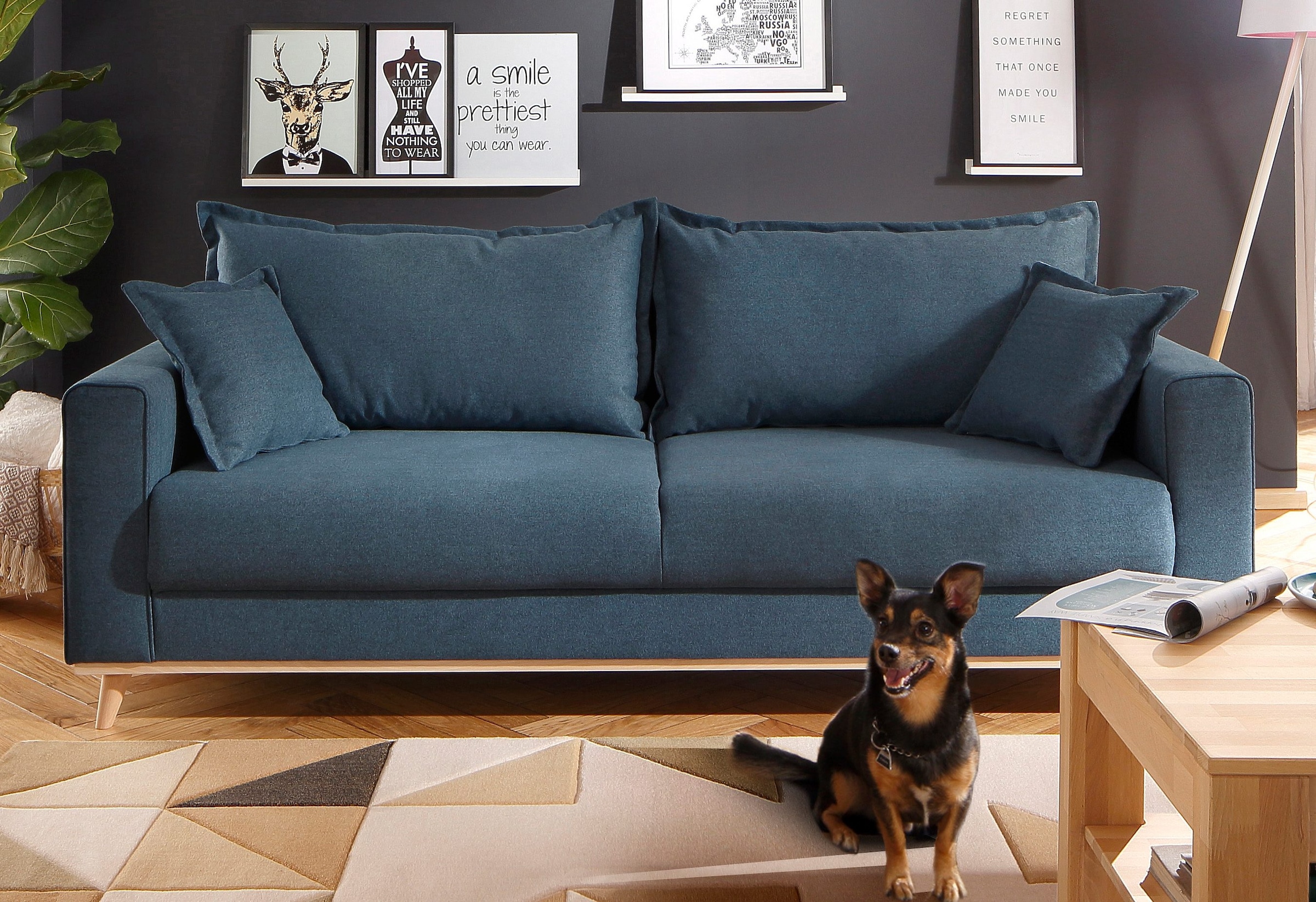 Home affaire 2-Sitzer »Edina« auch in Baumwollmix-Bezug, im skandinavischem Stol