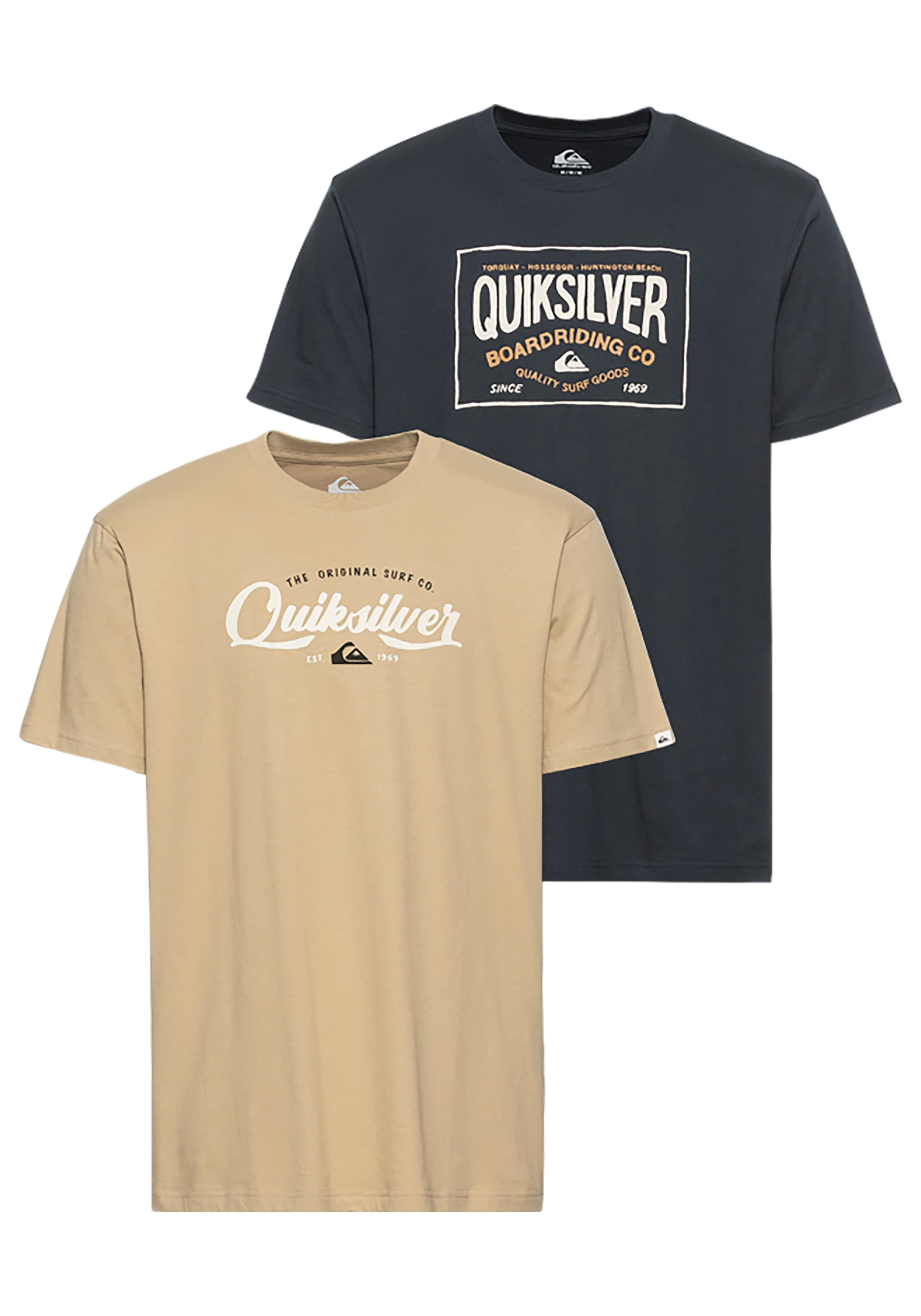 Image of Quiksilver T-Shirt "CLOUD UNDER PACK SHORT SLEEVE TEE YM" Packung, 2, 2 Stk. im Doppelpack