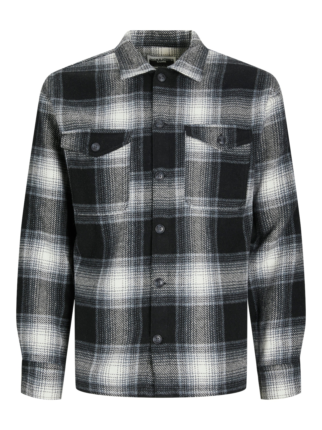 Jack & Jones Langarmhemd »JCOEDDIE CHECK WOOL BLEND OVERSHIRT LS«, Overshirt Form