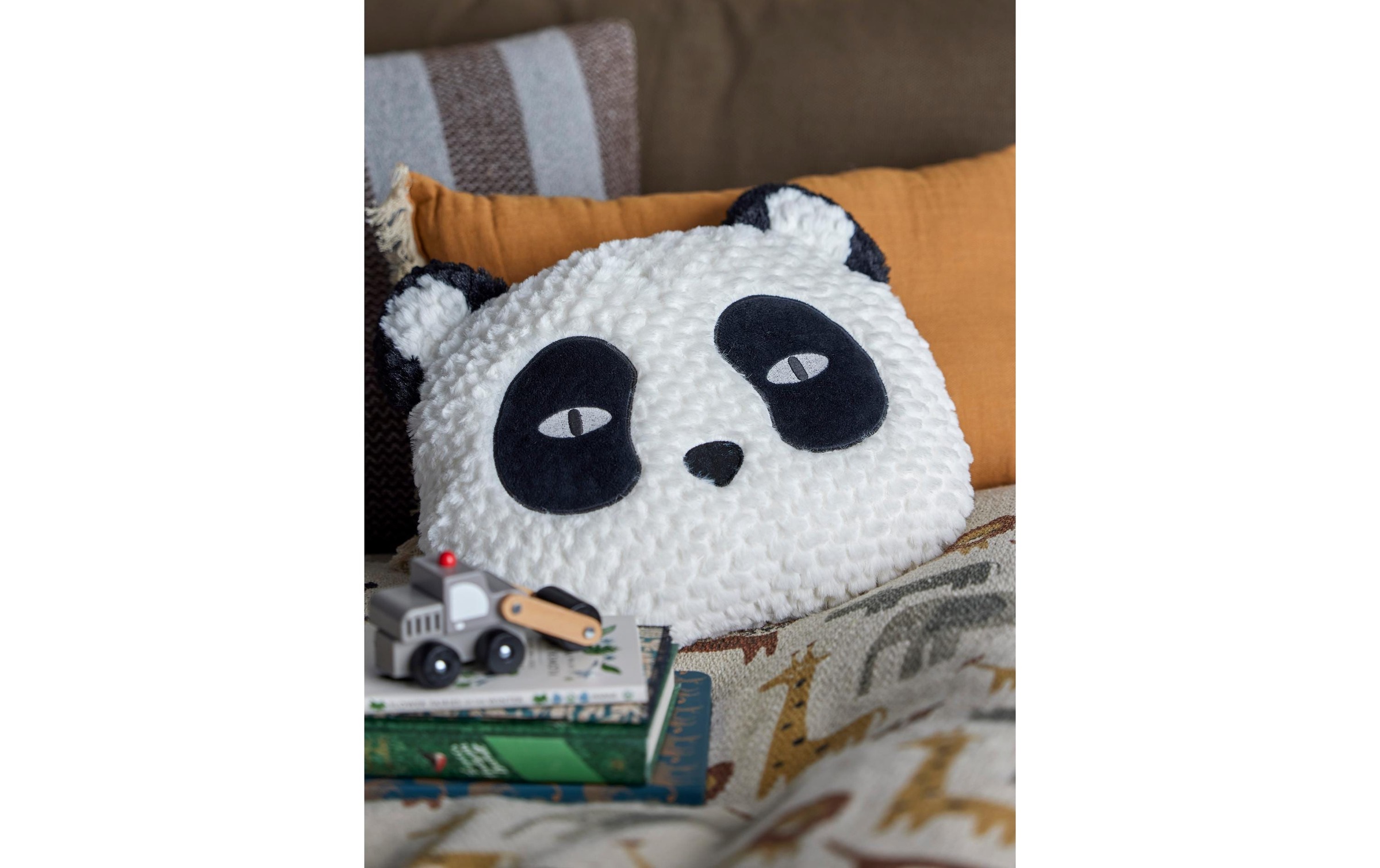 Bloomingville Dekokissen »Levi mit Füllung Panda«