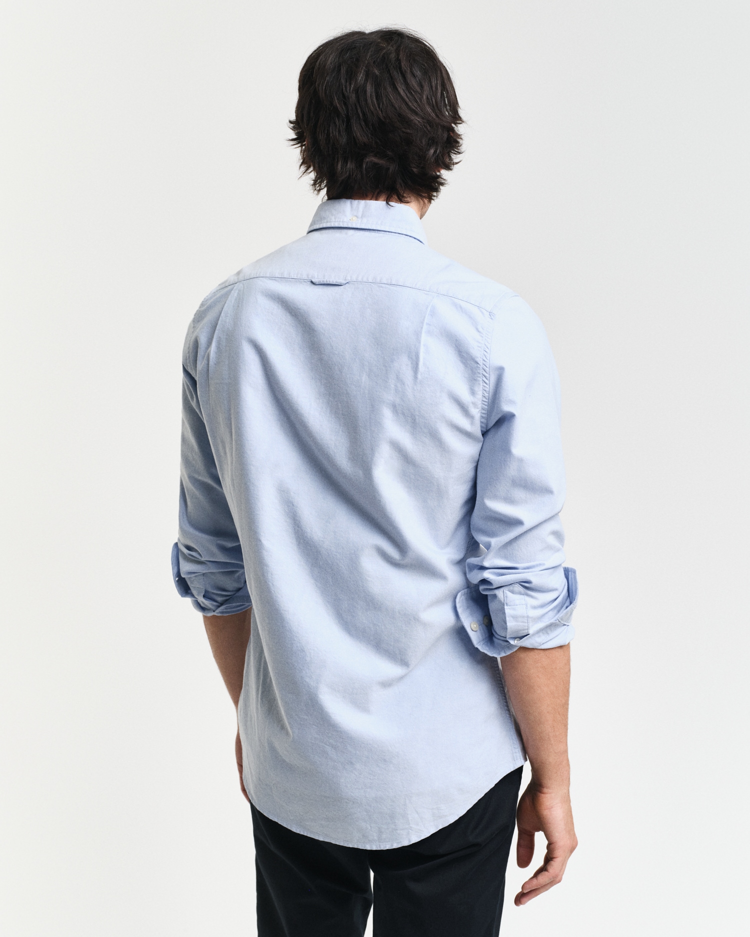 Gant Langarmhemd »Slim Fit Oxford Hemd strukturiert langlebig dicker«, Oxford Hemd Slim Fit