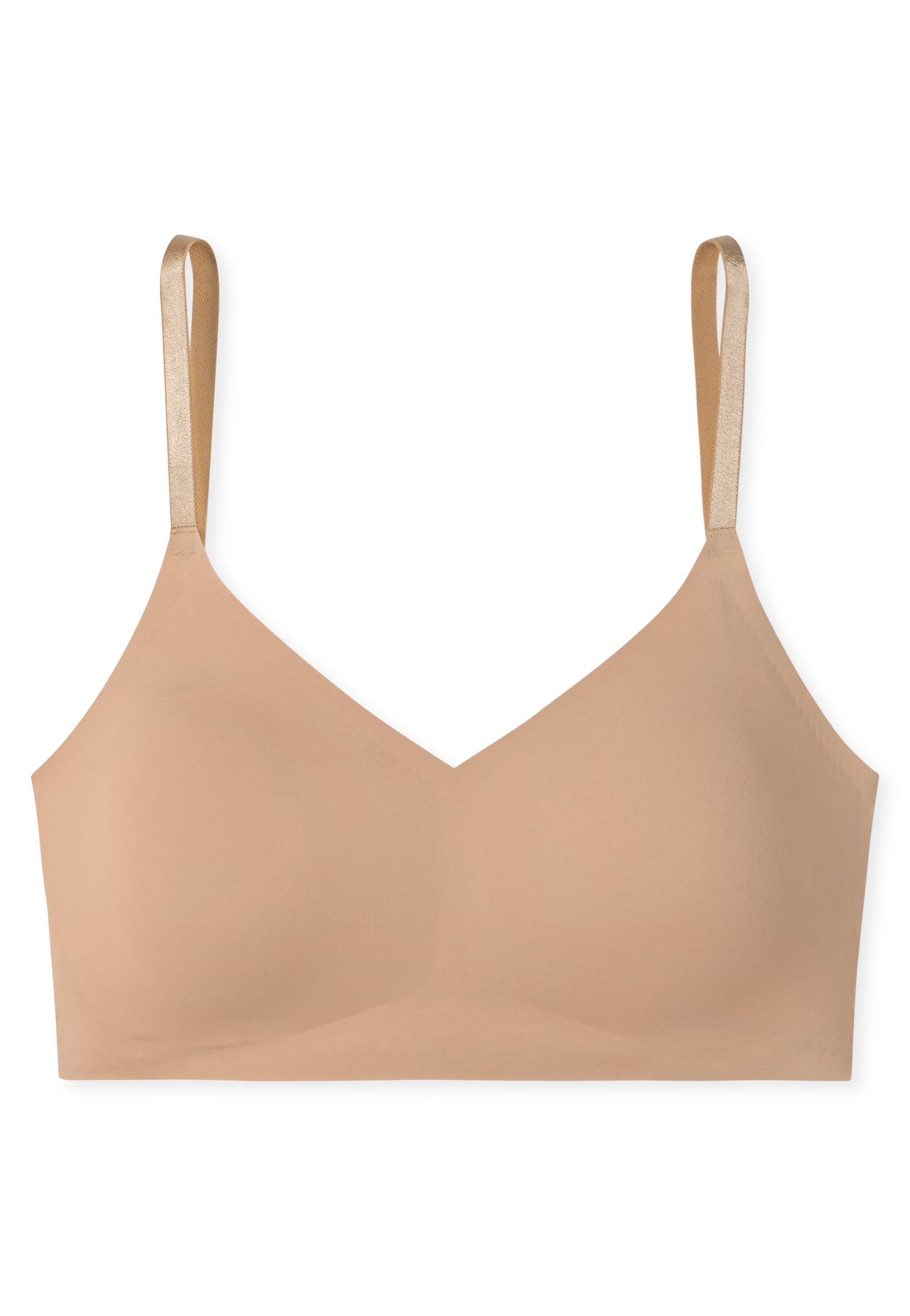 Schiesser Bustier »Invisible Soft«, Mikrofaser, herausnehmbare Pads, V-Ausschnitt, Lasercut-Abschlüsse