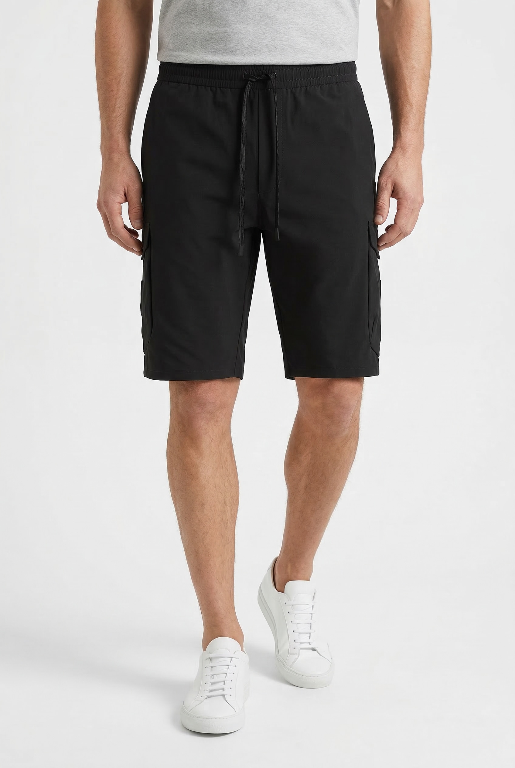 BOSS GREEN Shorts »S Urbanex-Cargo«  mit Cargotaschen Cargohose Stretchhose Businesshose Anzughose