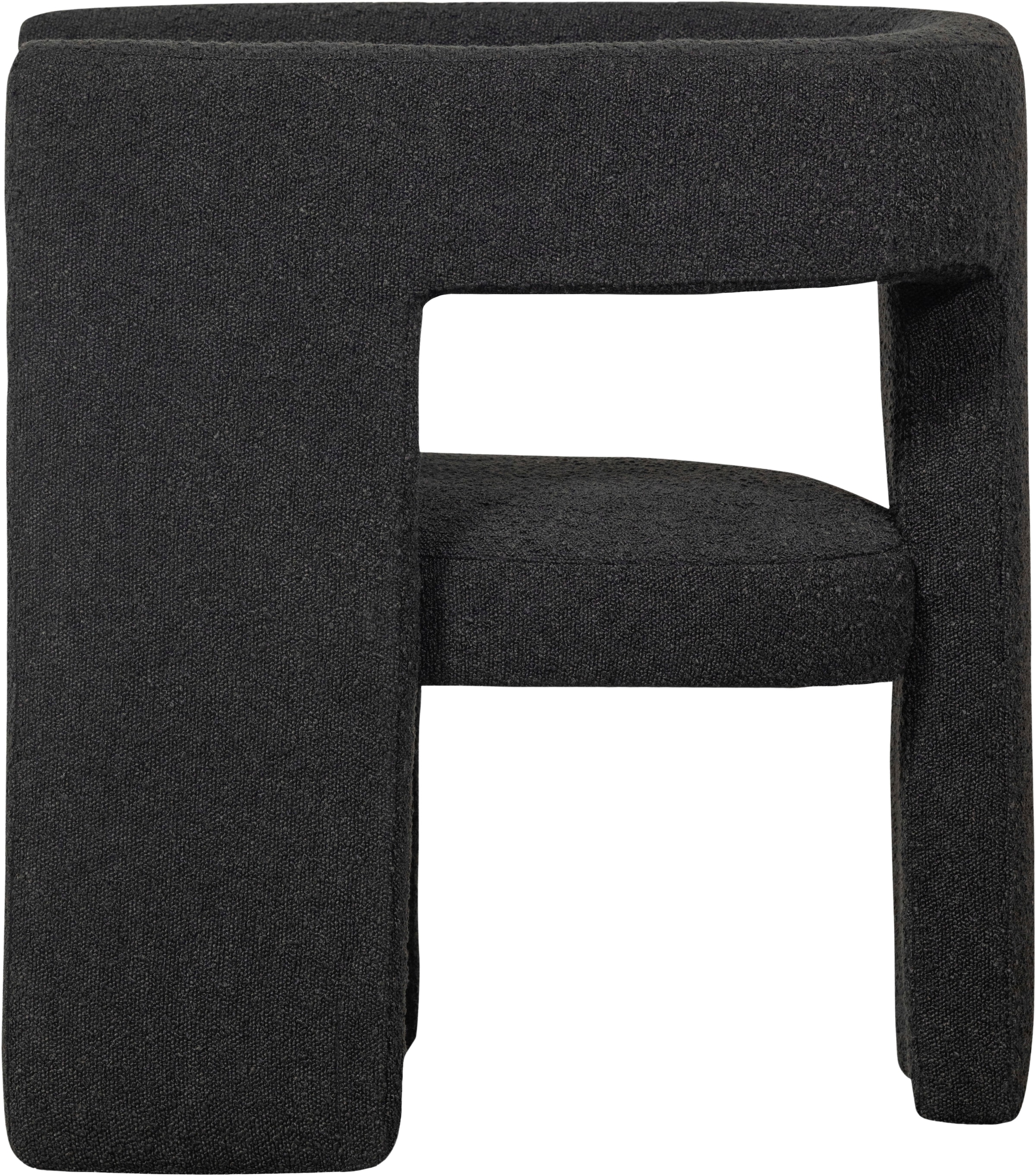 WOOOD Polsterstuhl »Tiwa mit Bouclé-Bezug und Holzgestell B 63 x T 62 x H 71 cm« () Maximale Verschleissfestigkeit, Tragkraft 100 kg, montiert geliefert