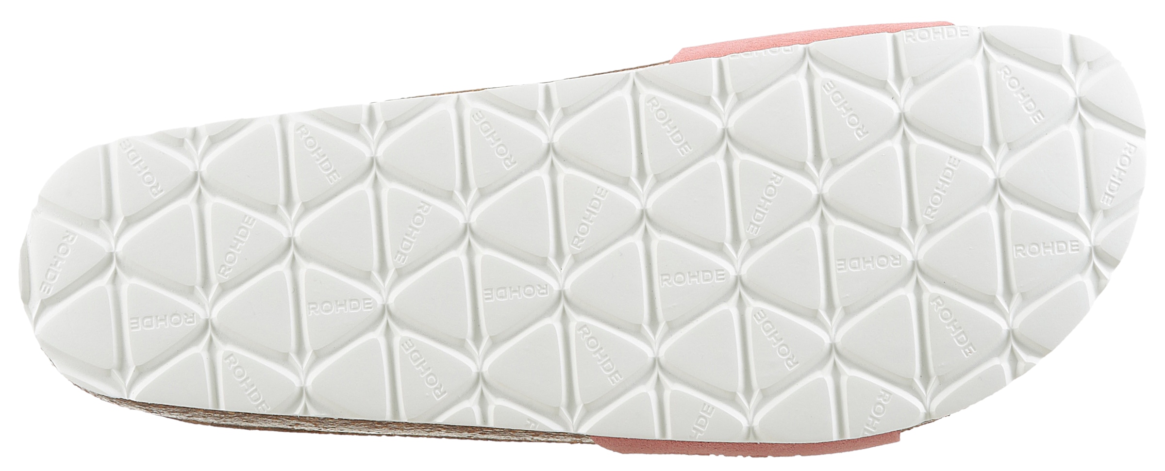 Rohde Pantolette, Keilabsatz, Sommerschuh, Schlappen mit vorgeformtem Softfussbett
