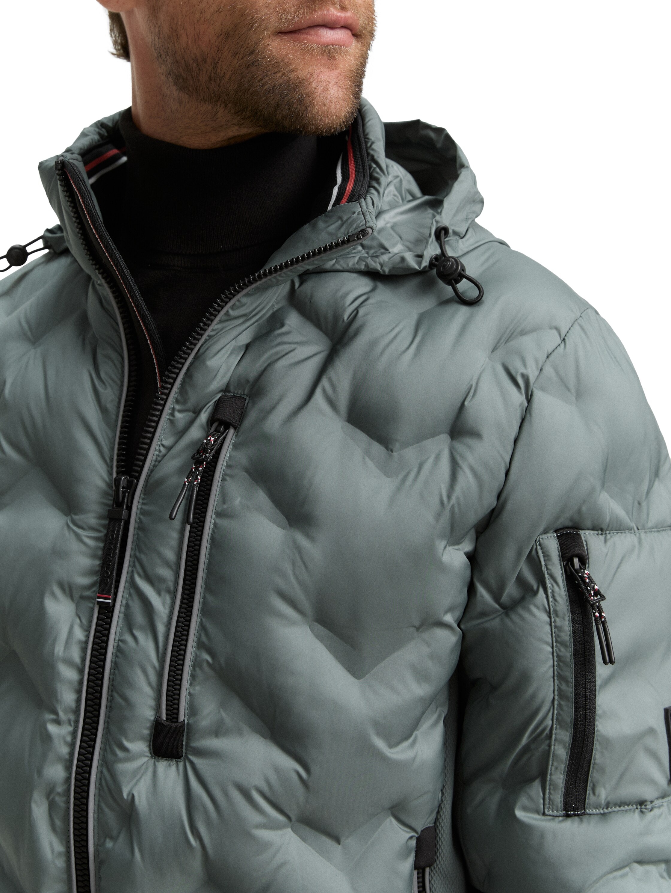 TOM TAILOR Hybridjacke, ohne Kapuze, mit Taschen