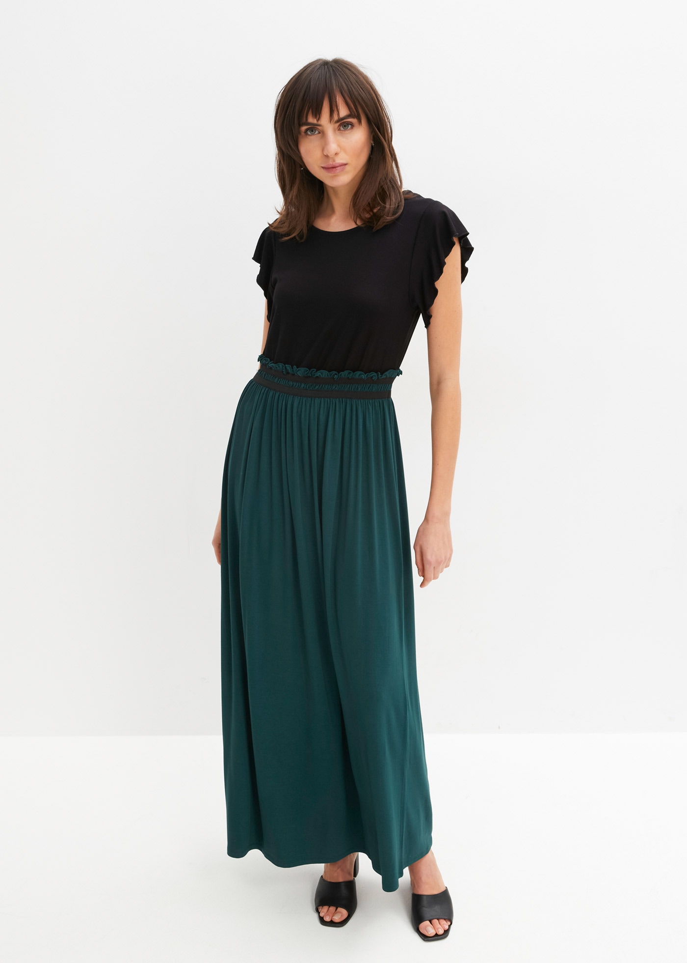 Image of bonprix Jerseykleid 1 tlg. für Frühling und Sommer, aus Viskose und Elasthan, mit kurzem Arm