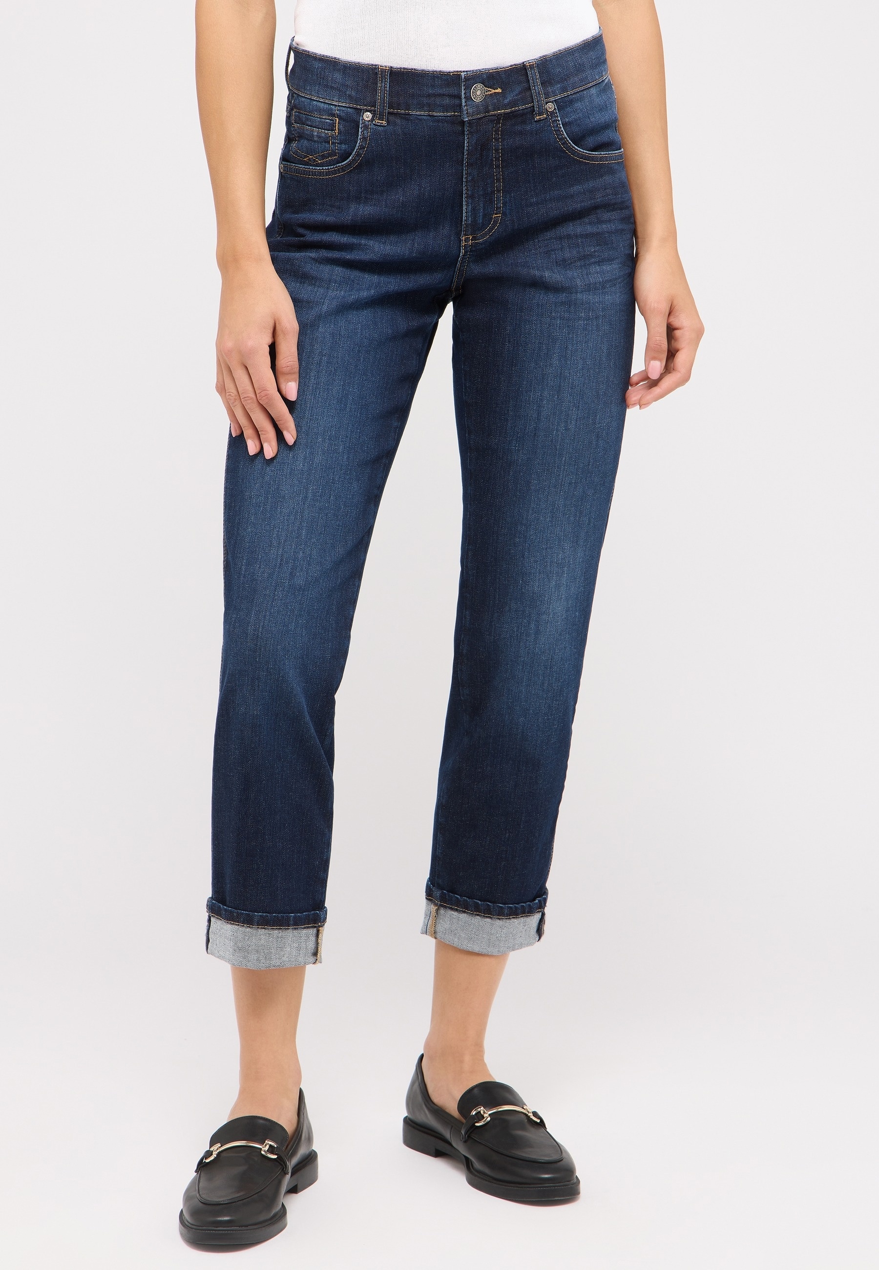 Image of ANGELS 7/8-Jeans "DARLEEN TURN UP" bequeme Passform, 5-Pocket-Style