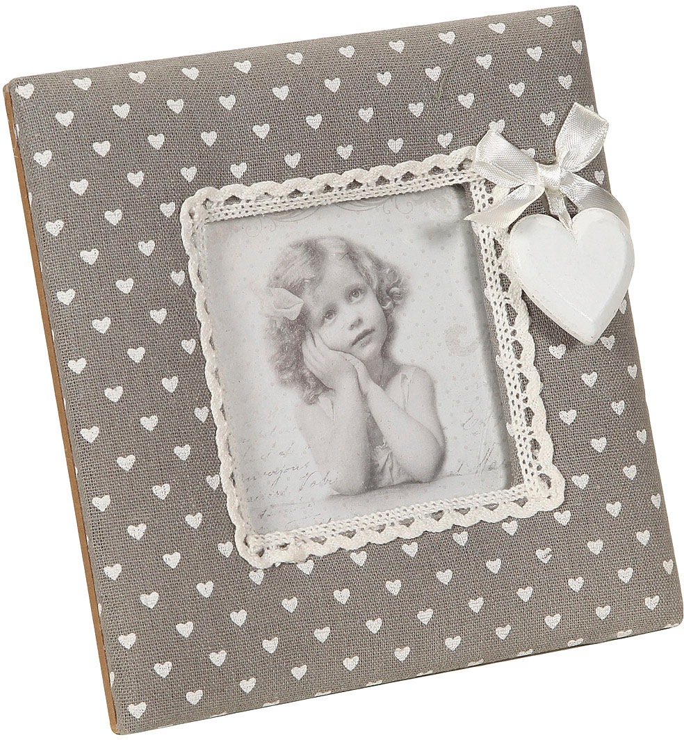 Image of Ambiente Haus Einzelrahmen »Stoff Fotorahmen - grau 16x16cm«, (1 St.) bei Ackermann Versand Schweiz