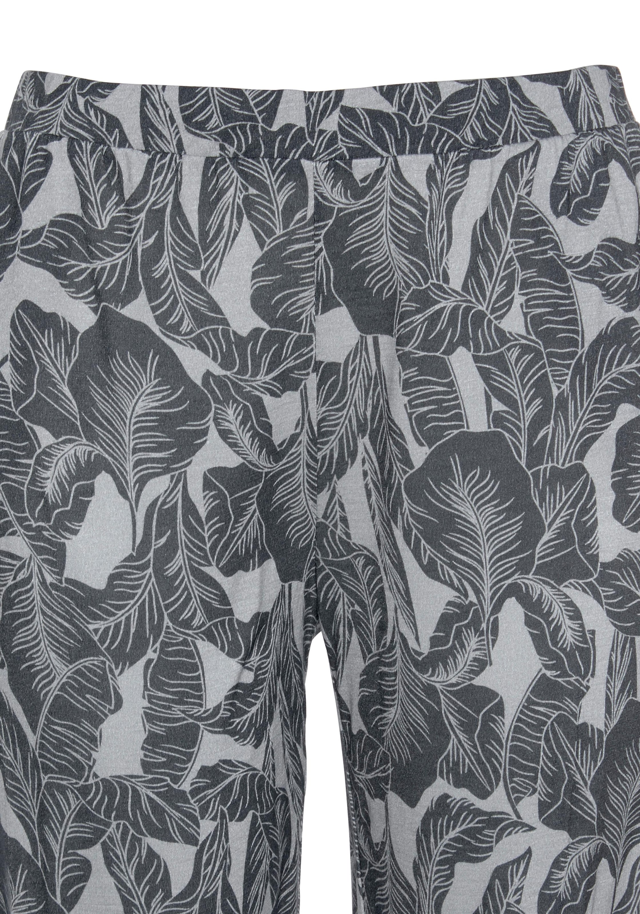 ♕ LASCANA Leaf-Print Pyjama, 1 versandkostenfrei tlg., (2 mit Stück), bestellen