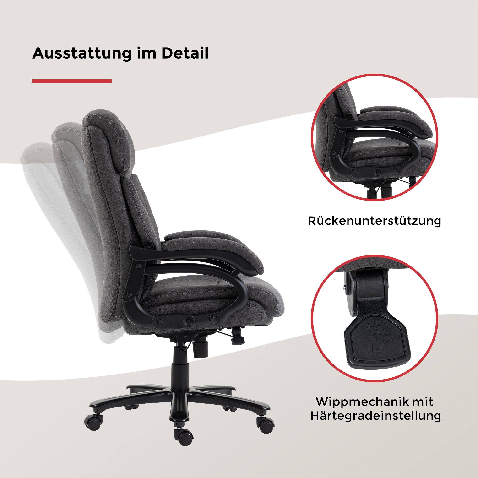 Duo Collection Fauteuil de direction »Ennio« () Ressort, jusqu'à 180kg